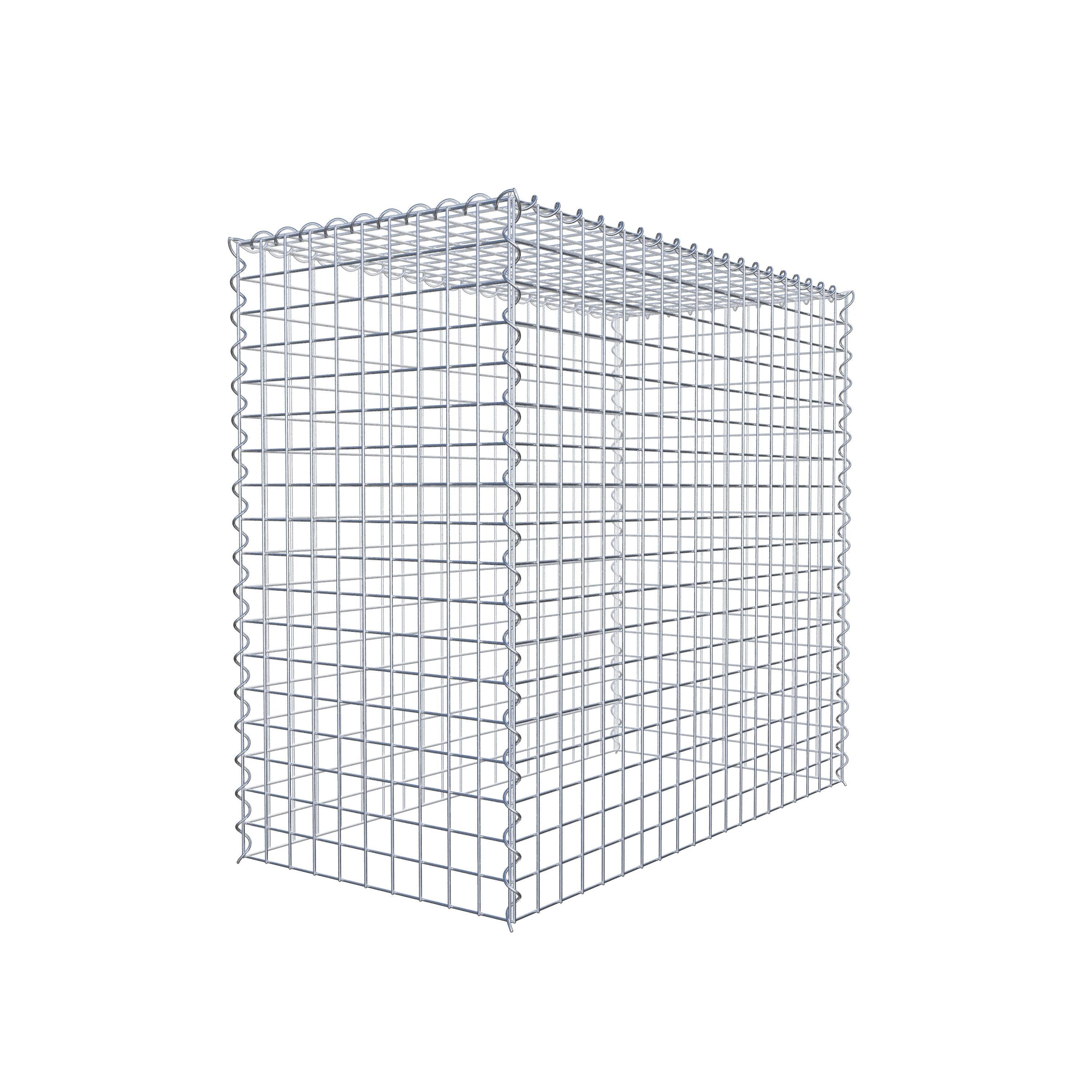 Opvokset gabion type 3 100 cm x 90 cm x 50 cm (L x H x D), maskestørrelse 5 cm x 5 cm, spiral