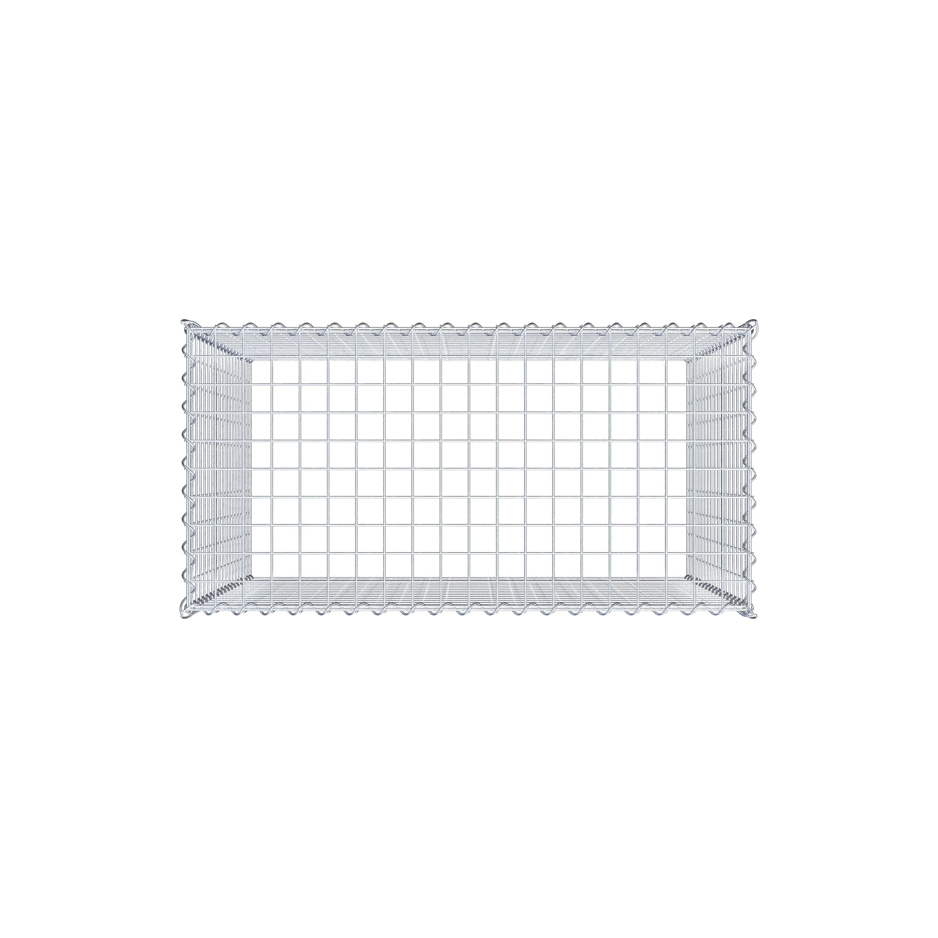 Gabion rapporté type 3 100 cm x 90 cm x 50 cm (L x H x P), mailles 5 cm x 5 cm, spirale