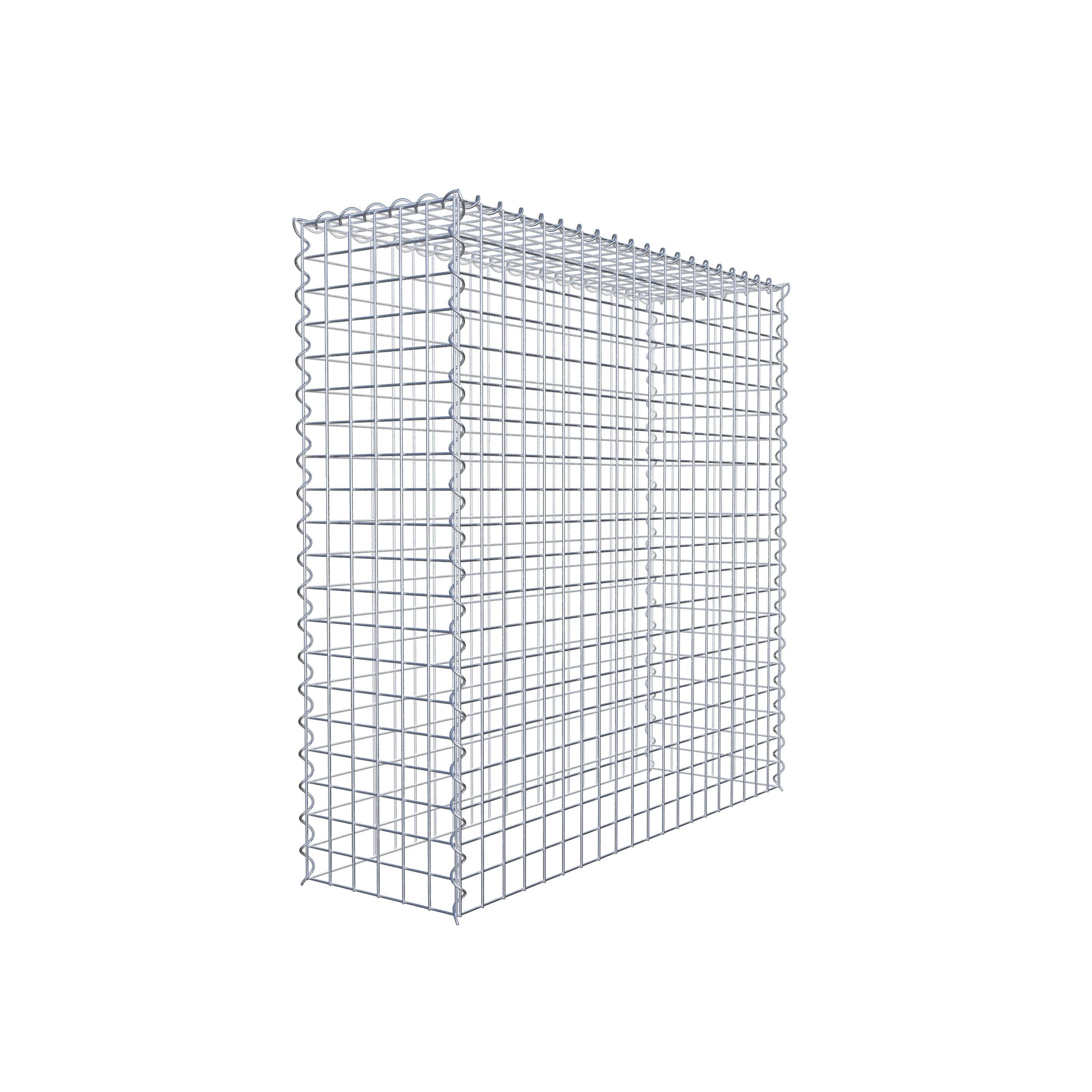 Add-on schanskorf type 3 100 cm x 100 cm x 30 cm (L x H x D), maaswijdte 5 cm x 5 cm, spiraalvormig