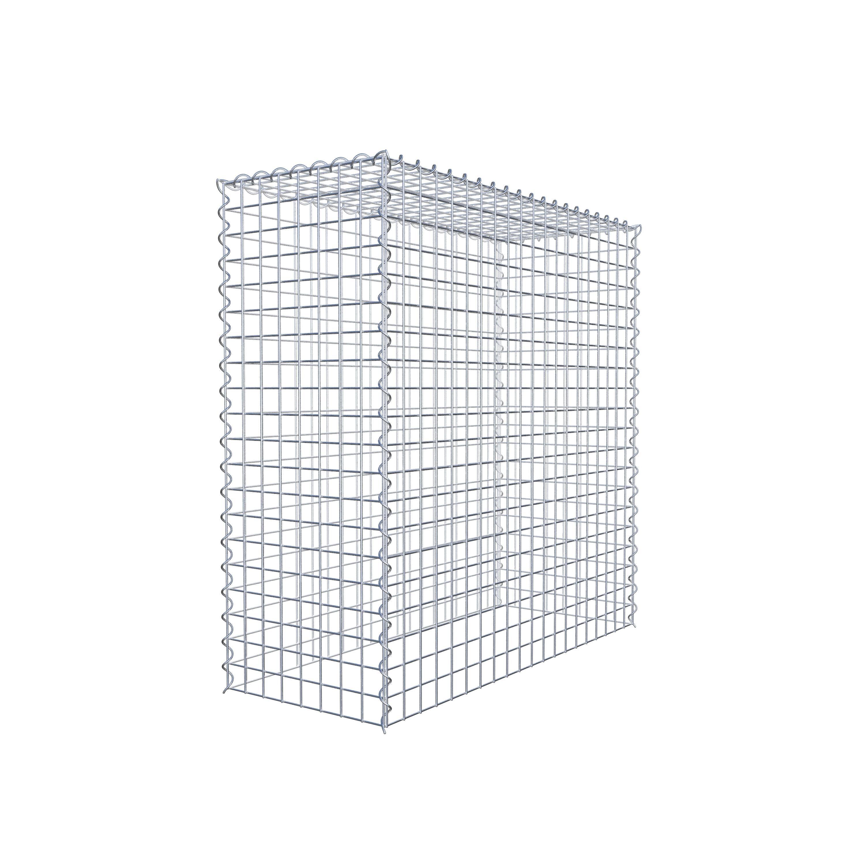 Gabion rapporté type 3 100 cm x 100 cm x 40 cm (L x H x P), mailles 5 cm x 5 cm, spirale