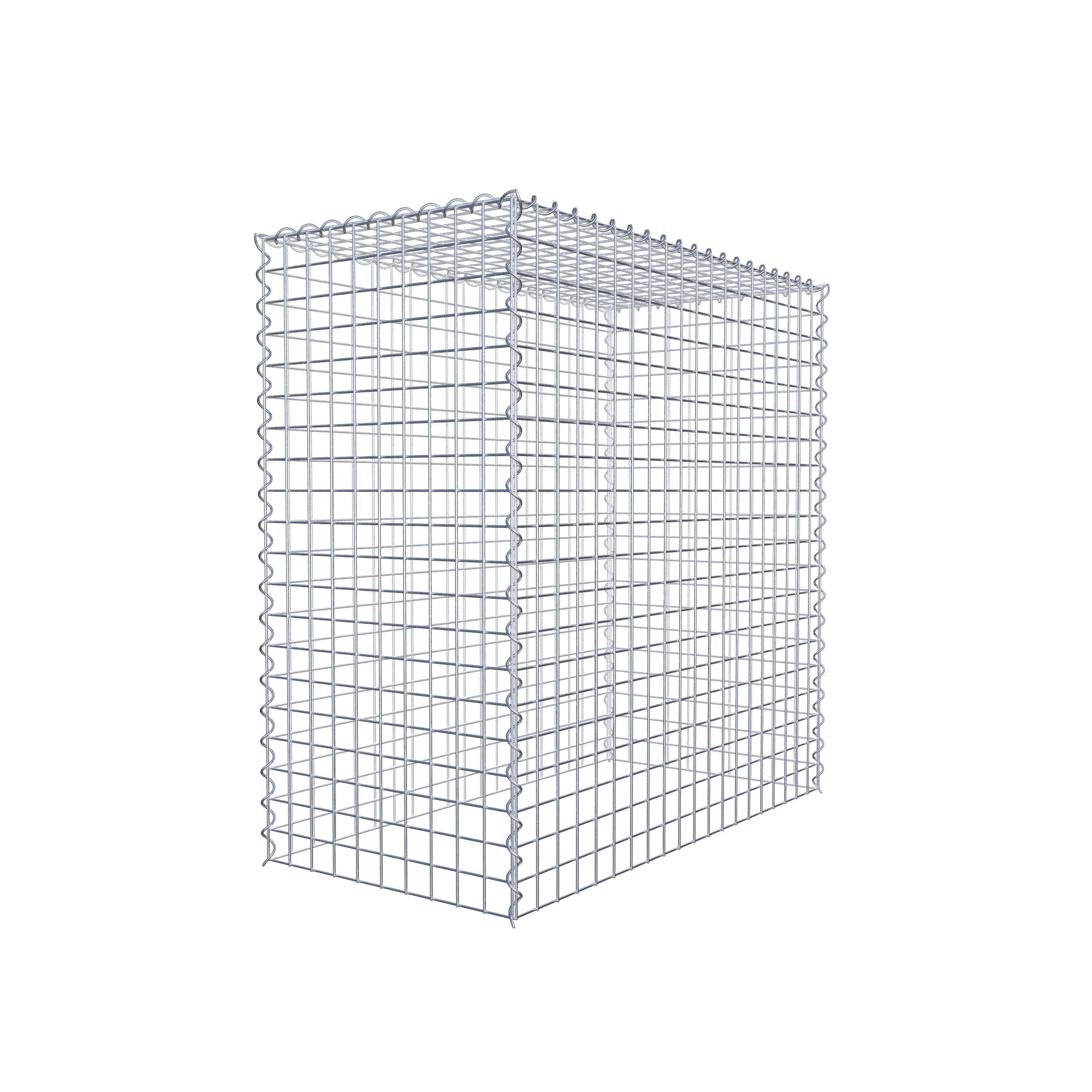 Gabion rapporté type 3 100 cm x 100 cm x 50 cm (L x H x P), mailles 5 cm x 5 cm, spirale