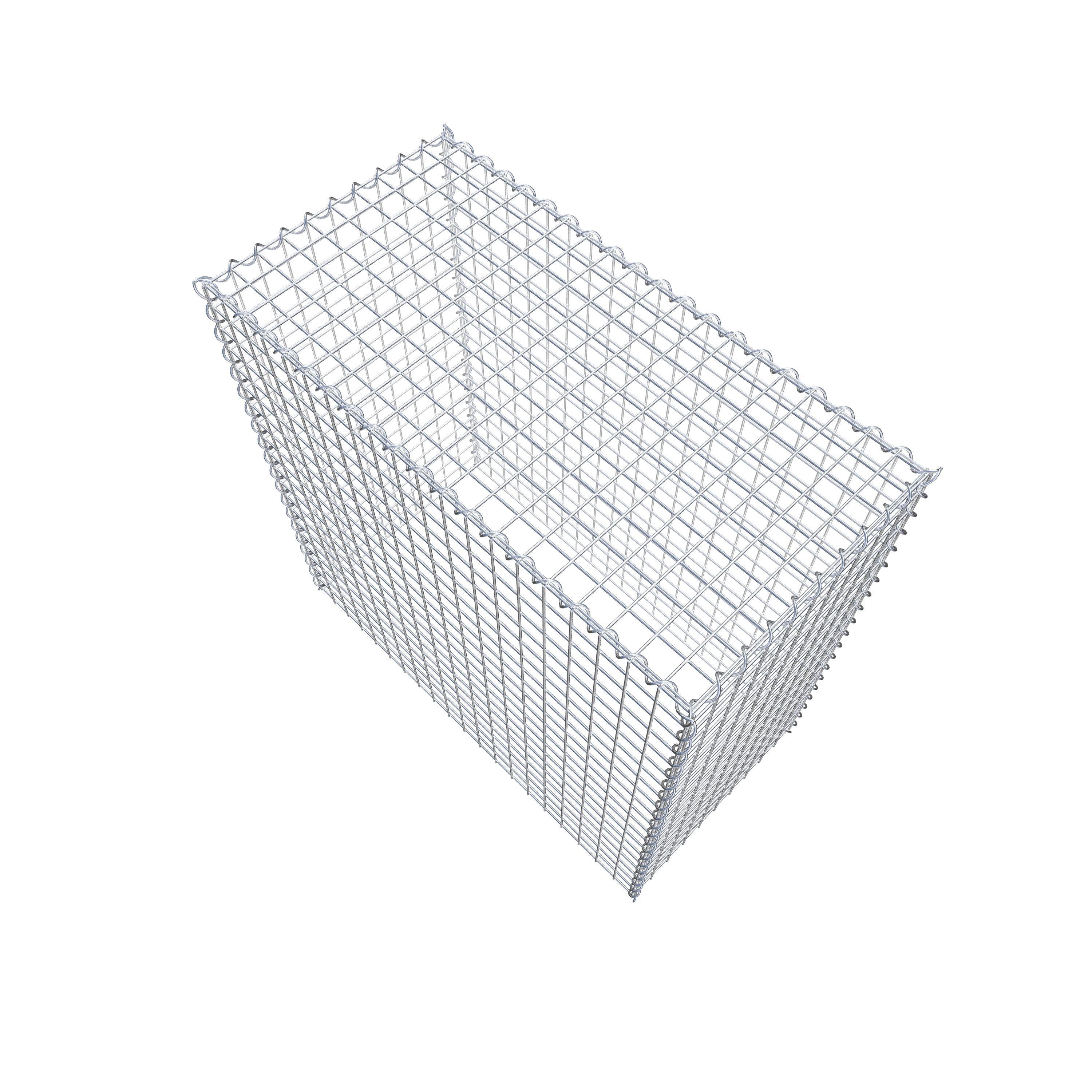 Add-on schanskorf type 3 100 cm x 100 cm x 50 cm (L x H x D), maaswijdte 5 cm x 5 cm, spiraalvormig