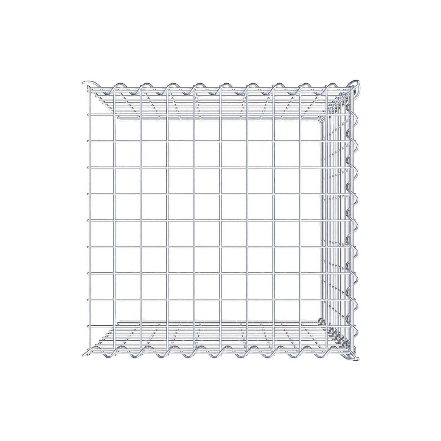 Gabião tipo 4 50 cm x 50 cm x 50 cm (C x A x P), malhagem 5 cm x 5 cm, espiral
