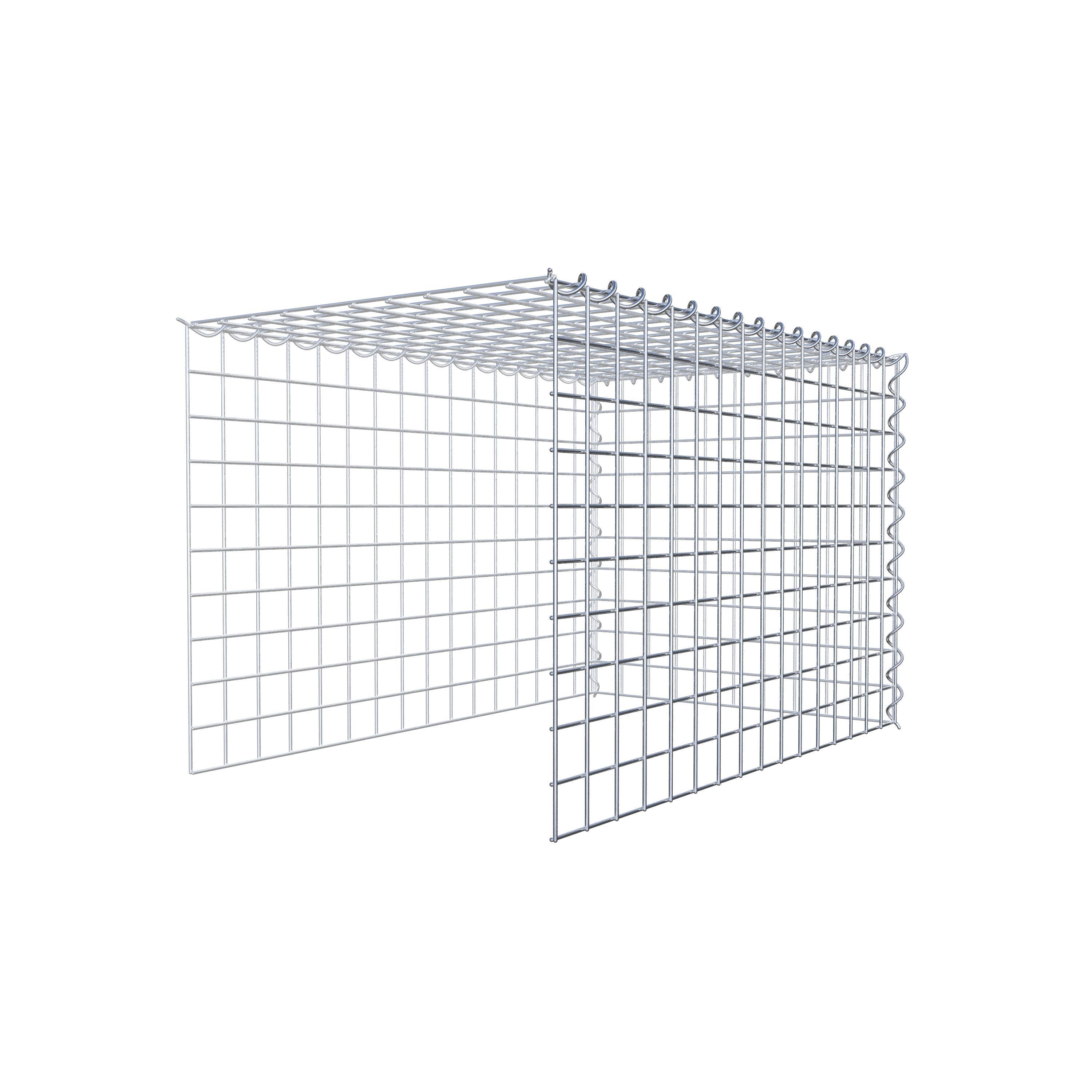 Extra gabion typ 4 80 cm x 50 cm x 50 cm (L x H x D), maskstorlek 5 cm x 5 cm, spiral