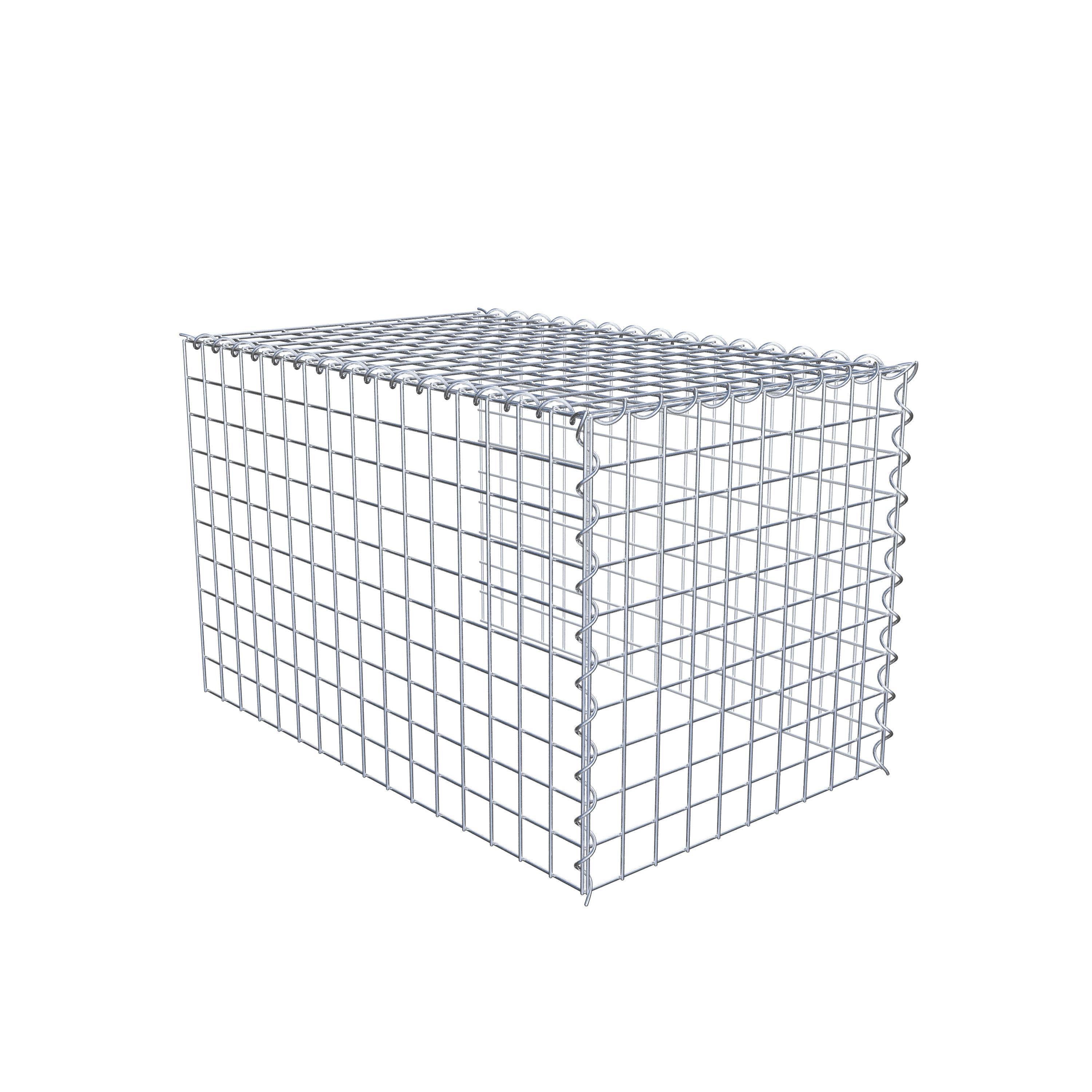 Opvokset gabion type 4 80 cm x 50 cm x 50 cm (L x H x D), maskestørrelse 5 cm x 5 cm, spiral