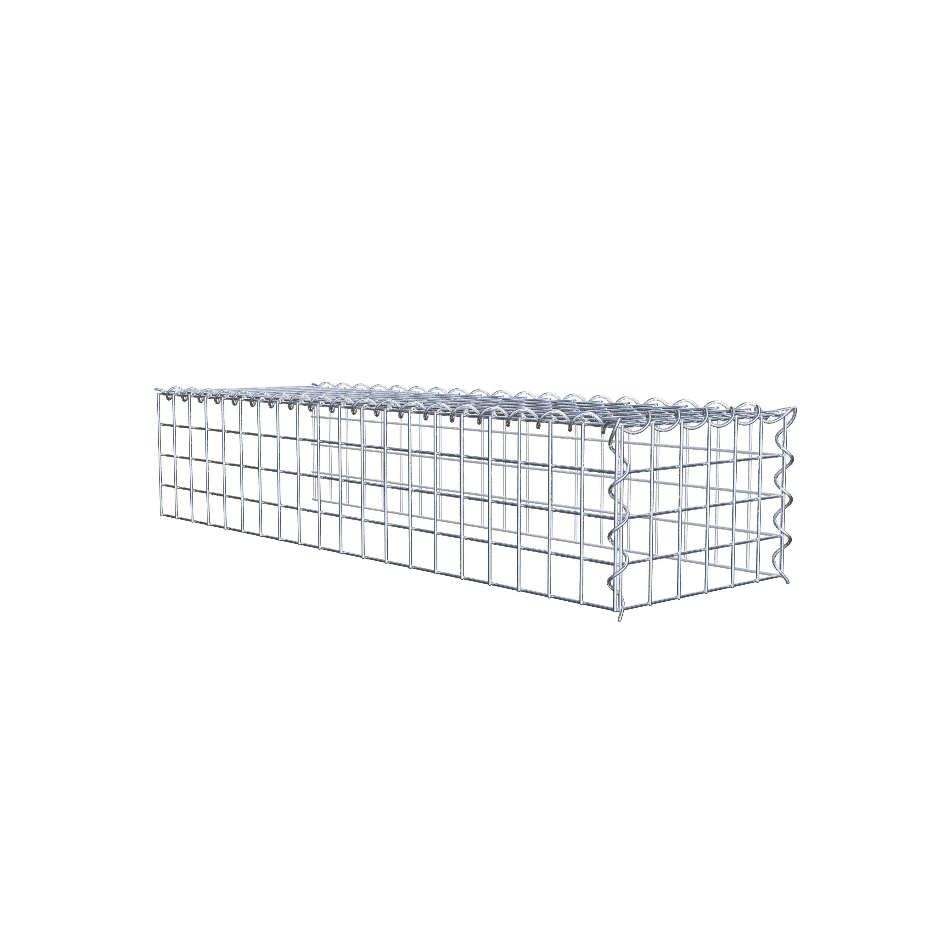 Extra gabion typ 4 100 cm x 20 cm x 30 cm (L x H x D), maskstorlek 5 cm x 5 cm, spiral