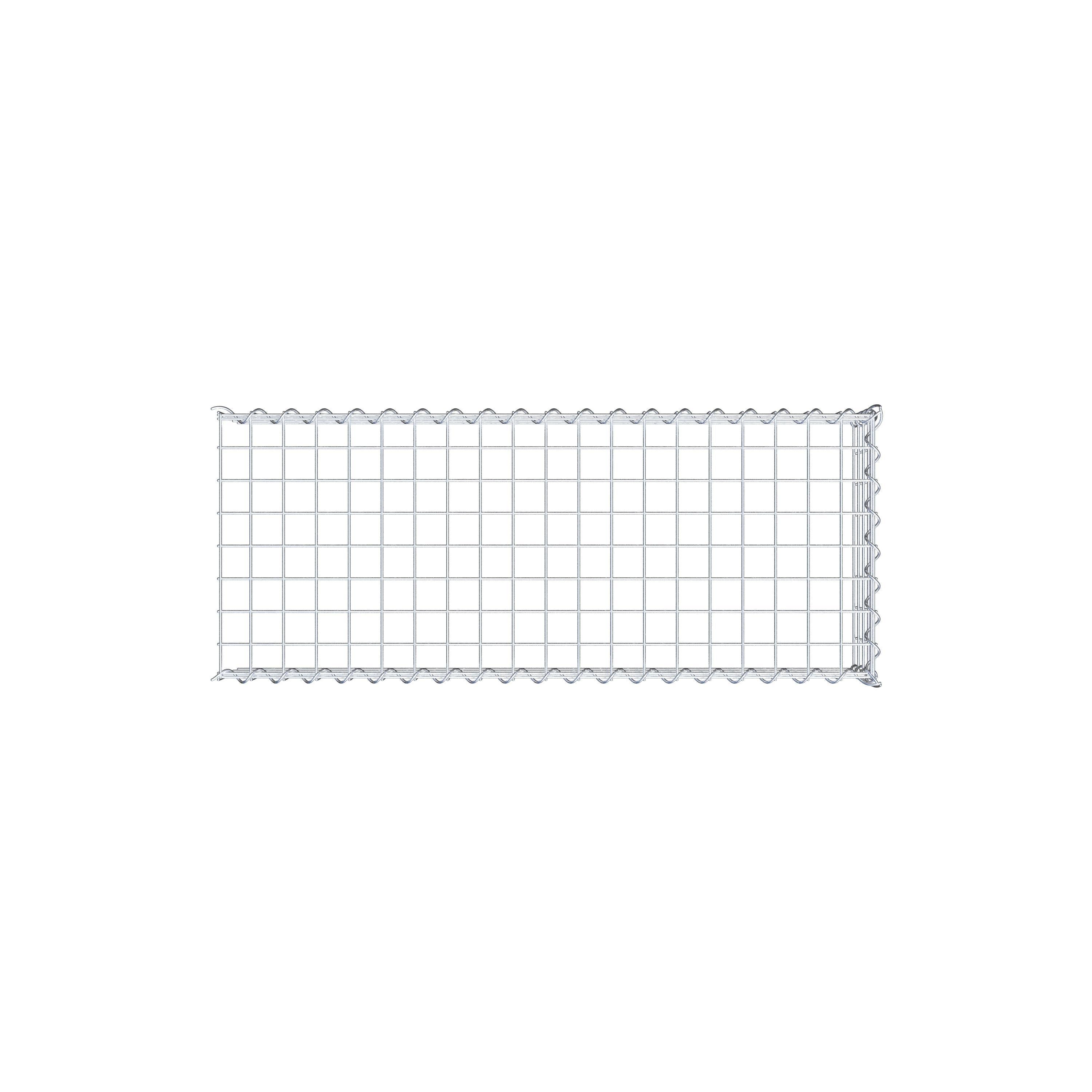 Grown-on gabion type 4 100 cm x 20 cm x 40 cm (L x H x D), mesh size 5 cm x 5 cm, spiral