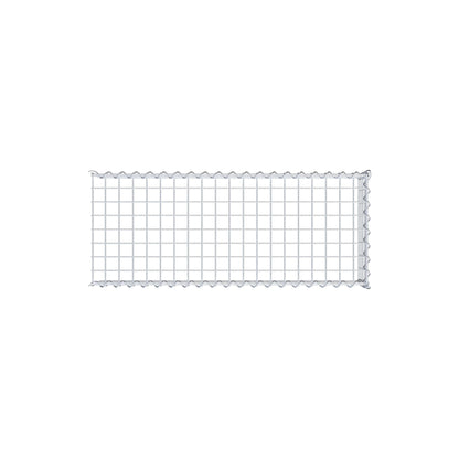 Opvokset gabion type 4 100 cm x 20 cm x 40 cm (L x H x D), maskestørrelse 5 cm x 5 cm, spiral
