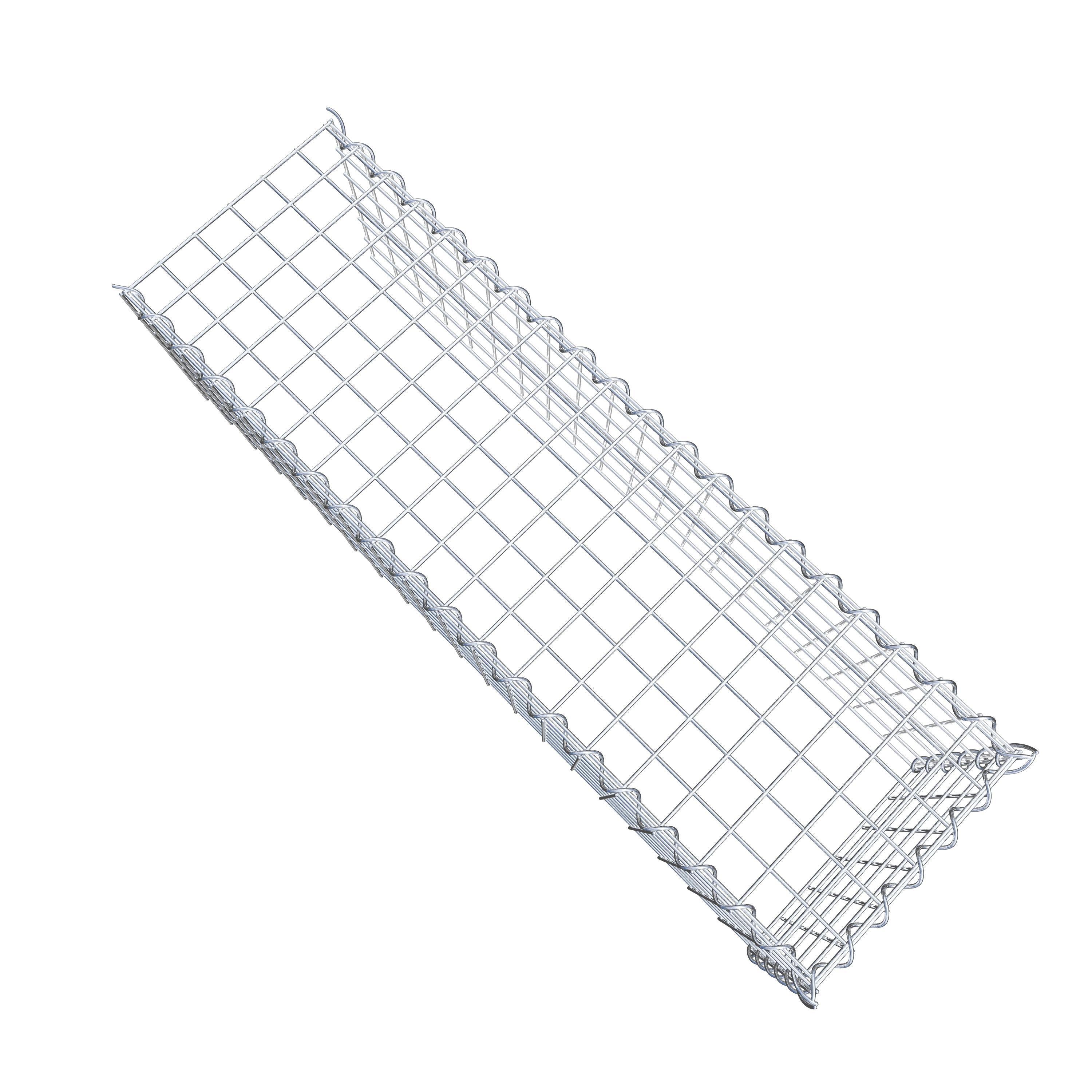 Grown-on gabion type 4 100 cm x 30 cm x 30 cm (L x H x D), mesh size 5 cm x 5 cm, spiral