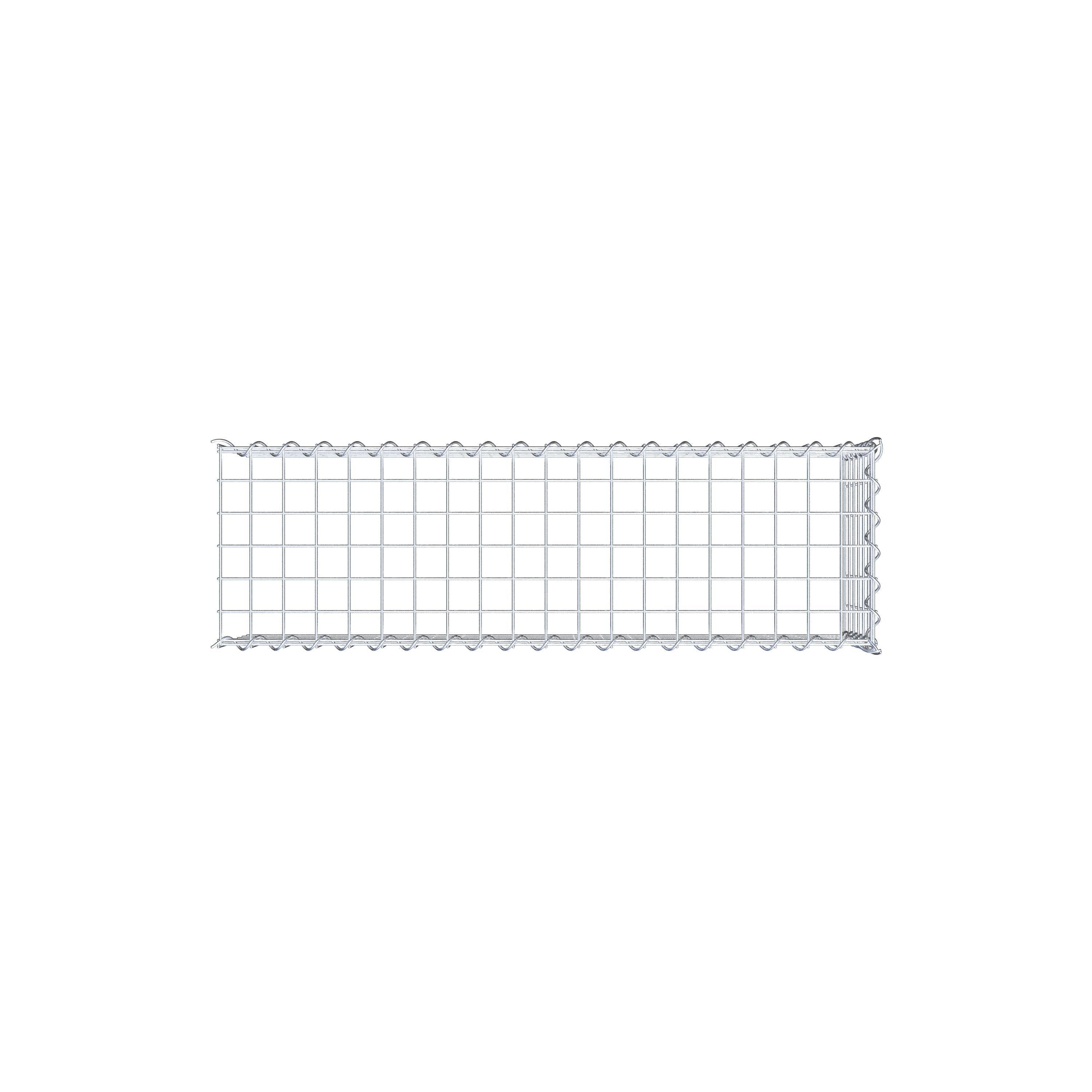 Gabion rapporté type 4 100 cm x 30 cm x 30 cm (L x H x P), mailles 5 cm x 5 cm, spirale