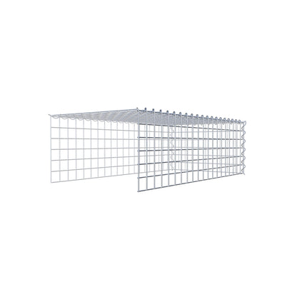 Add-on schanskorf type 4 100 cm x 30 cm x 50 cm (L x H x D), maaswijdte 5 cm x 5 cm, spiraalvormig