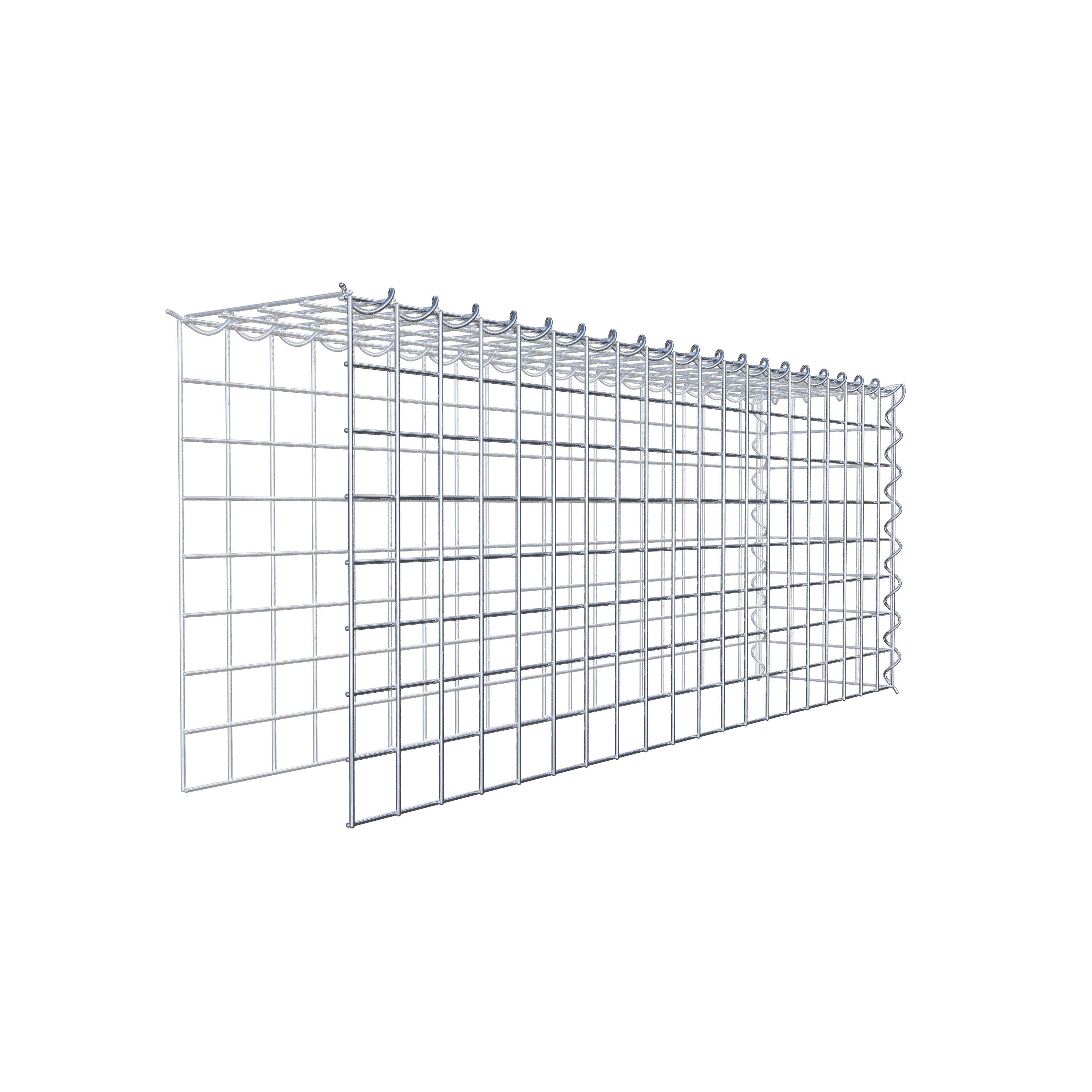 Extra gabion typ 4 100 cm x 40 cm x 20 cm (L x H x D), maskstorlek 5 cm x 5 cm, spiral