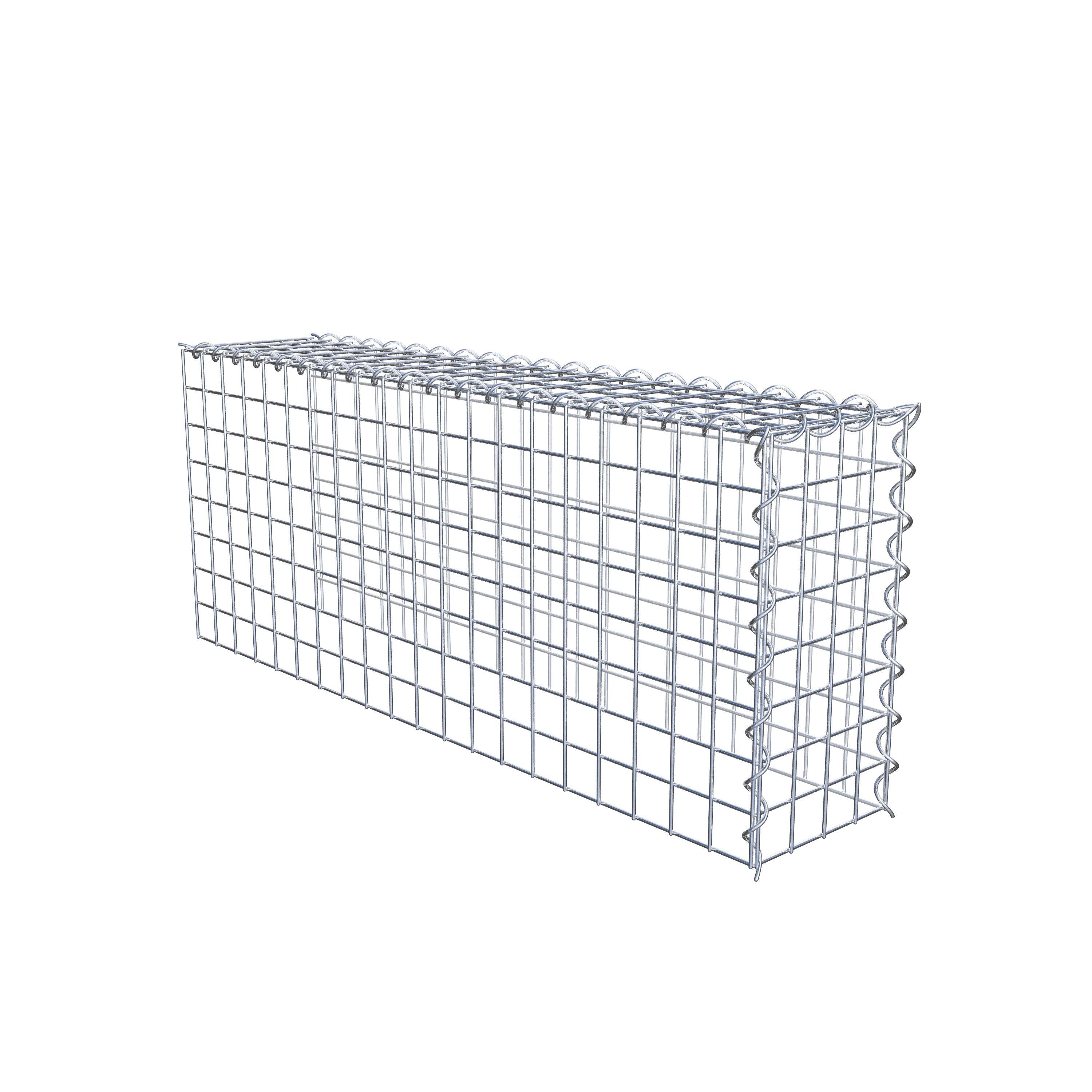 Add-on schanskorf type 4 100 cm x 40 cm x 20 cm (L x H x D), maaswijdte 5 cm x 5 cm, spiraalvormig