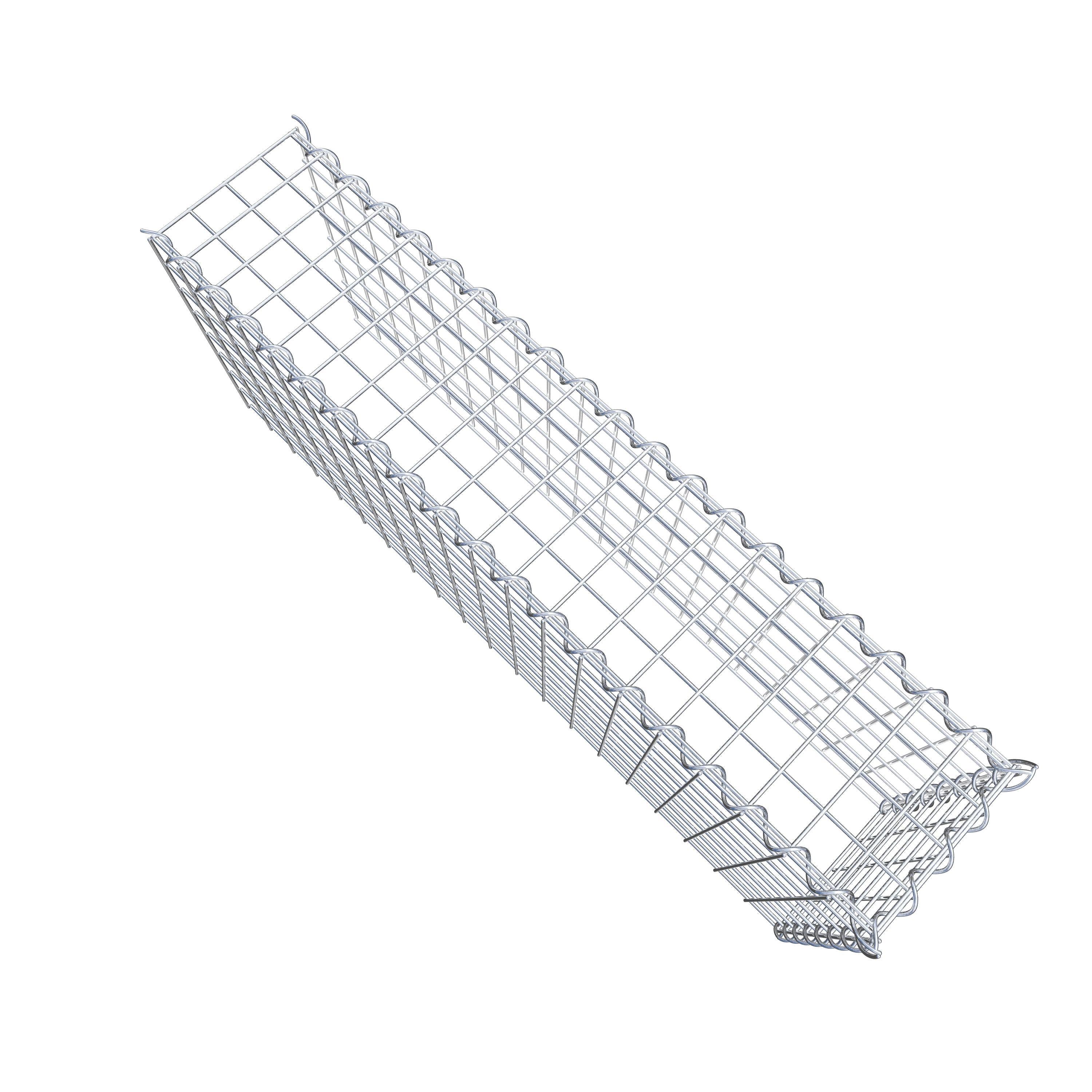 Gavión complementario tipo 4 100 cm x 40 cm x 20 cm (L x A x P), malla 5 cm x 5 cm, espiral