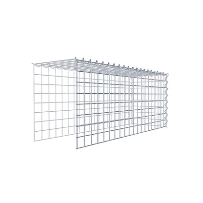 Gabion rapporté type 4 100 cm x 40 cm x 30 cm (L x H x P), mailles 5 cm x 5 cm, spirale