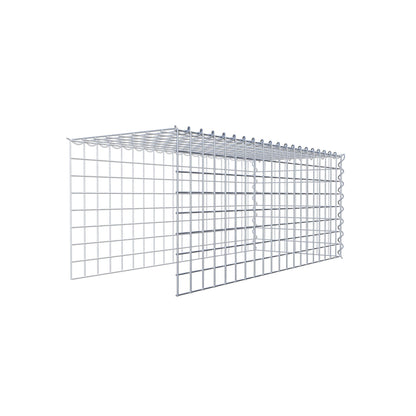 Opvokset gabion type 4 100 cm x 40 cm x 40 cm (L x H x D), maskestørrelse 5 cm x 5 cm, spiral