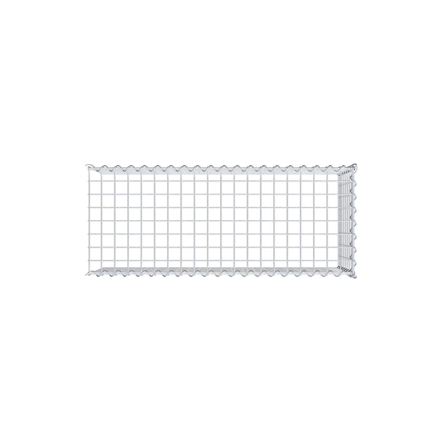 Opvokset gabion type 4 100 cm x 40 cm x 40 cm (L x H x D), maskestørrelse 5 cm x 5 cm, spiral