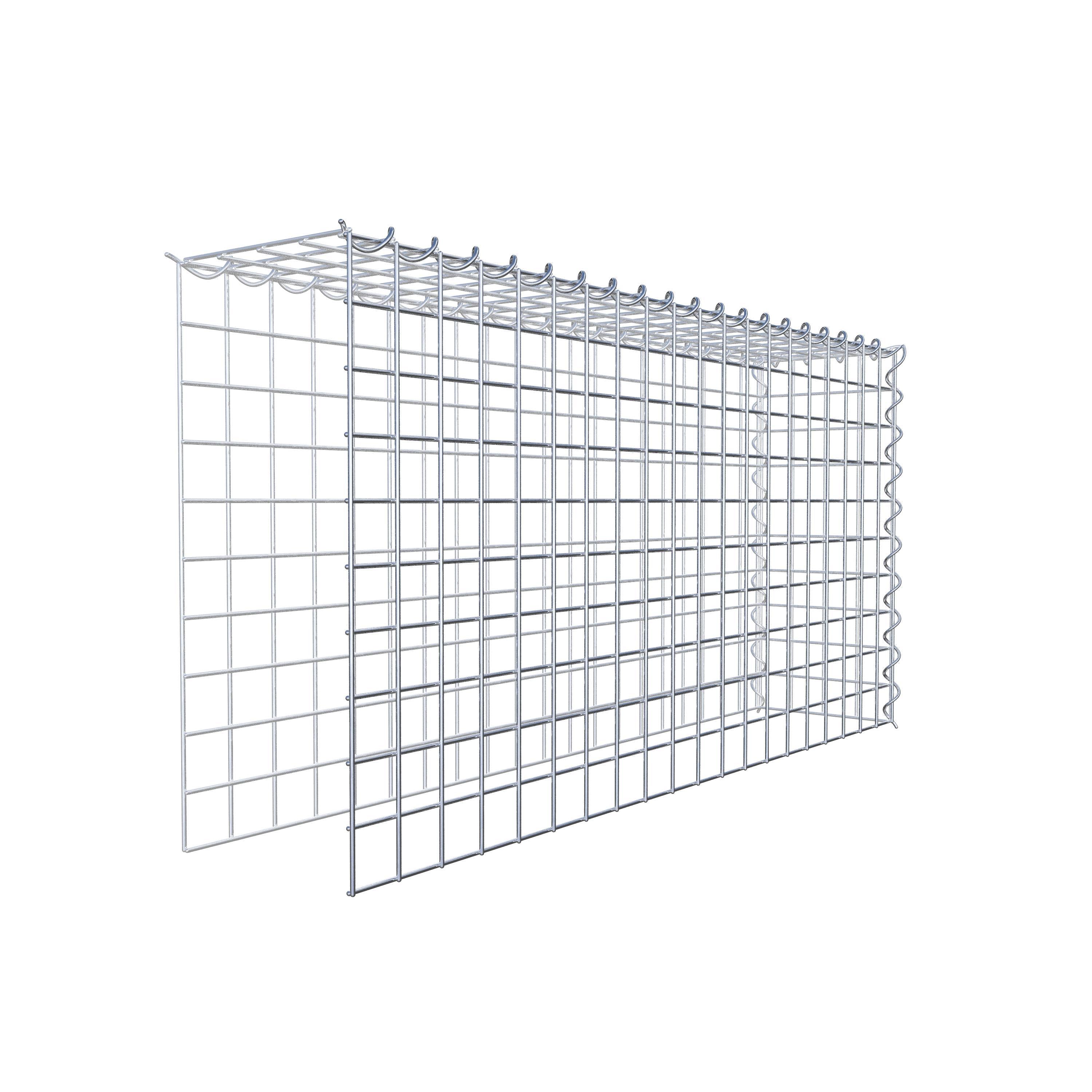 Extra gabion typ 4 100 cm x 50 cm x 20 cm (L x H x D), maskstorlek 5 cm x 5 cm, spiral