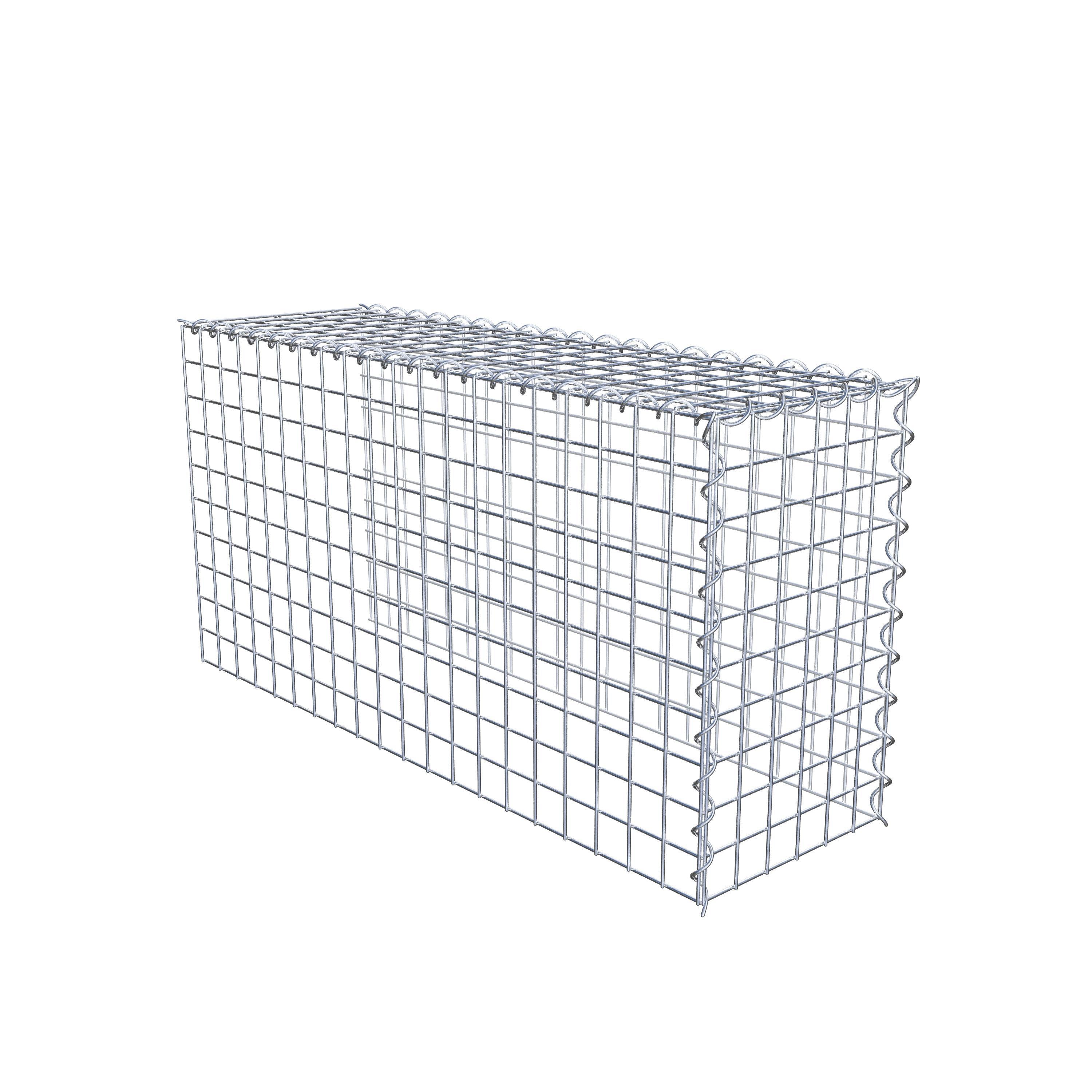 Gabion rapporté type 4 100 cm x 50 cm x 30 cm (L x H x P), mailles 5 cm x 5 cm, spirale