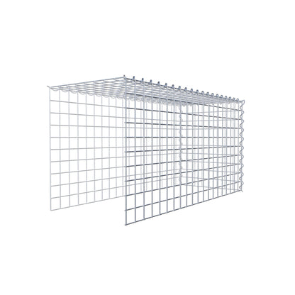 Gabion rapporté type 4 100 cm x 50 cm x 40 cm (L x H x P), mailles 5 cm x 5 cm, spirale