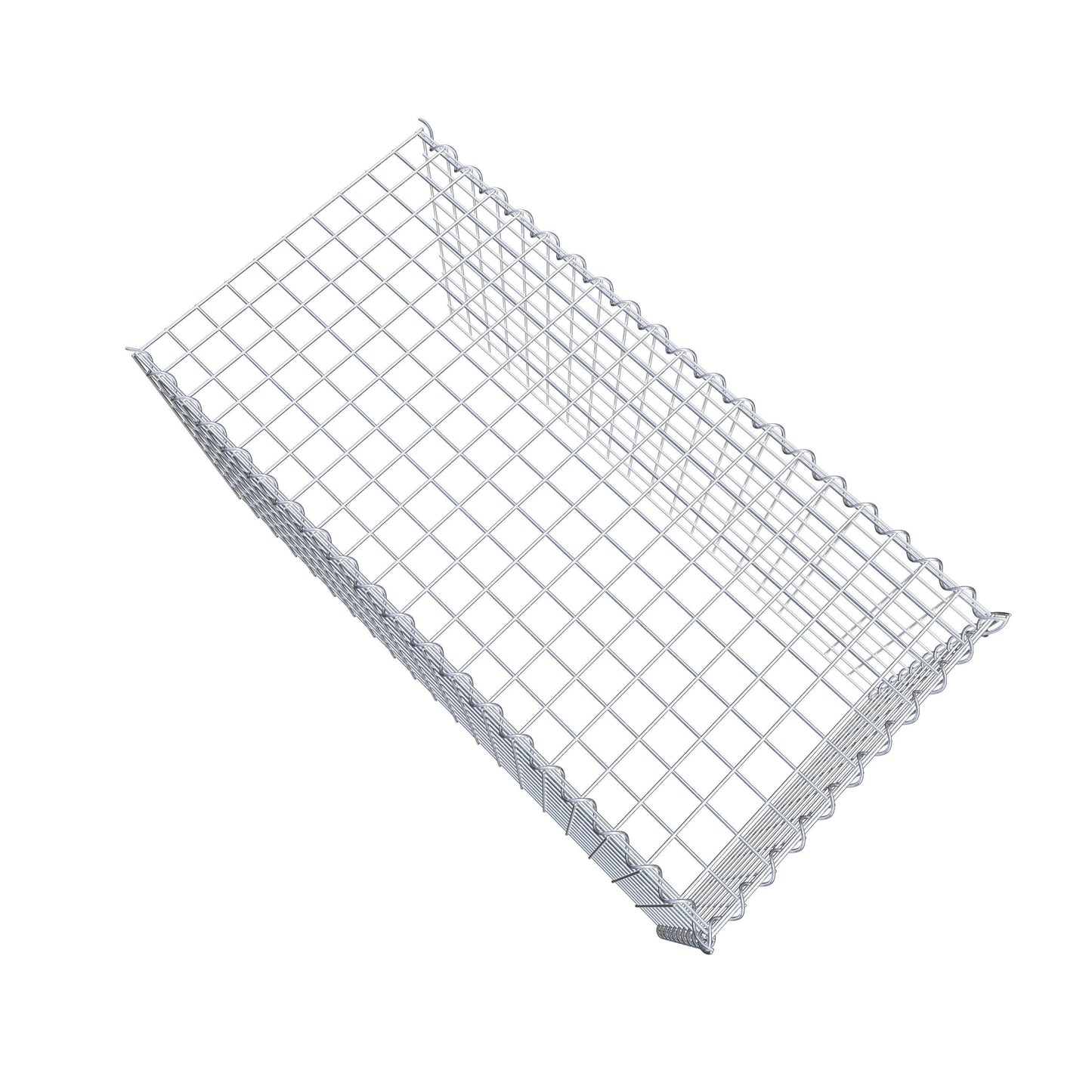Opvokset gabion type 4 100 cm x 50 cm x 50 cm (L x H x D), maskestørrelse 5 cm x 5 cm, spiral