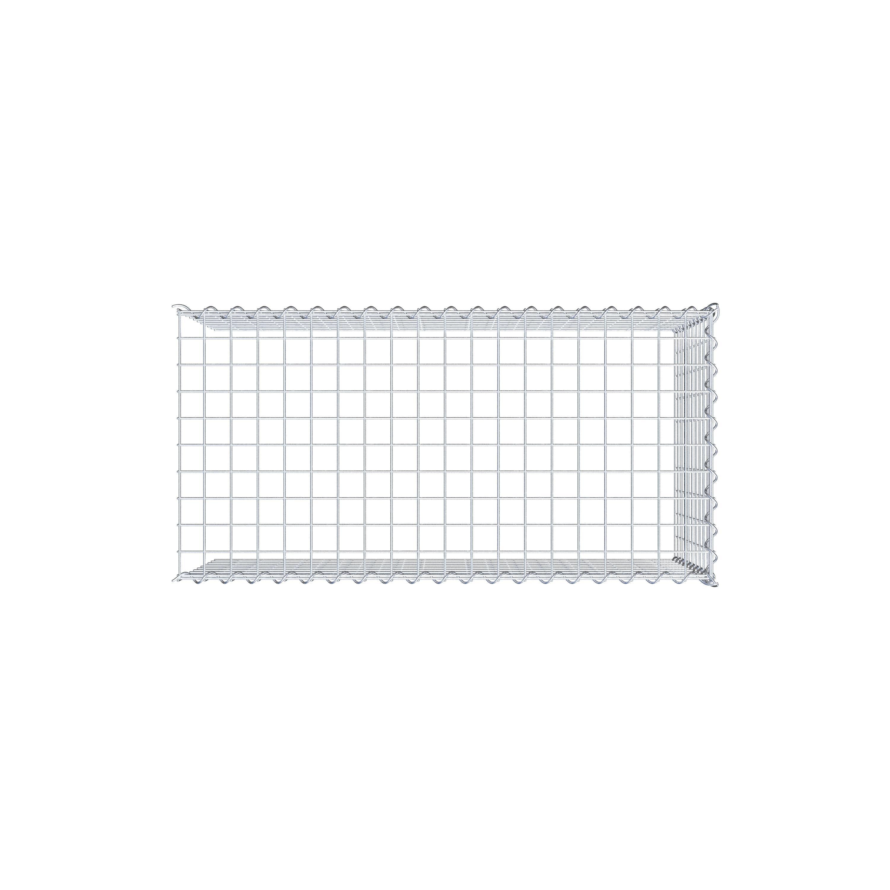 Grown-on gabion type 4 100 cm x 50 cm x 50 cm (L x H x D), mesh size 5 cm x 5 cm, spiral