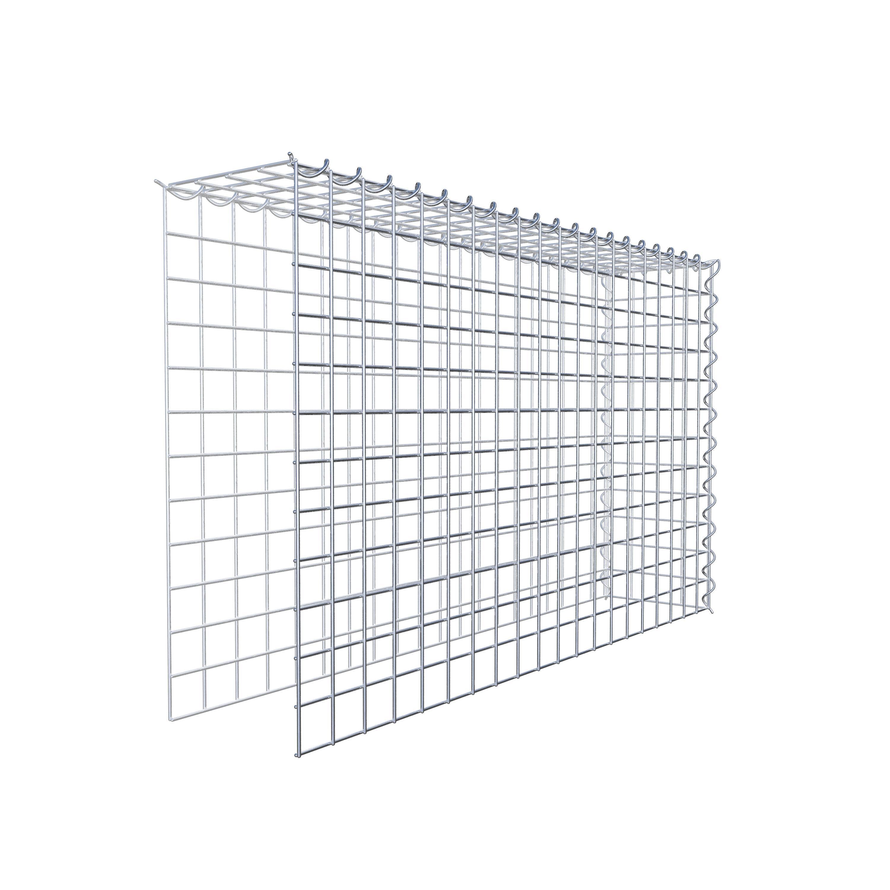 Extra gabion typ 4 100 cm x 60 cm x 20 cm (L x H x D), maskstorlek 5 cm x 5 cm, spiral