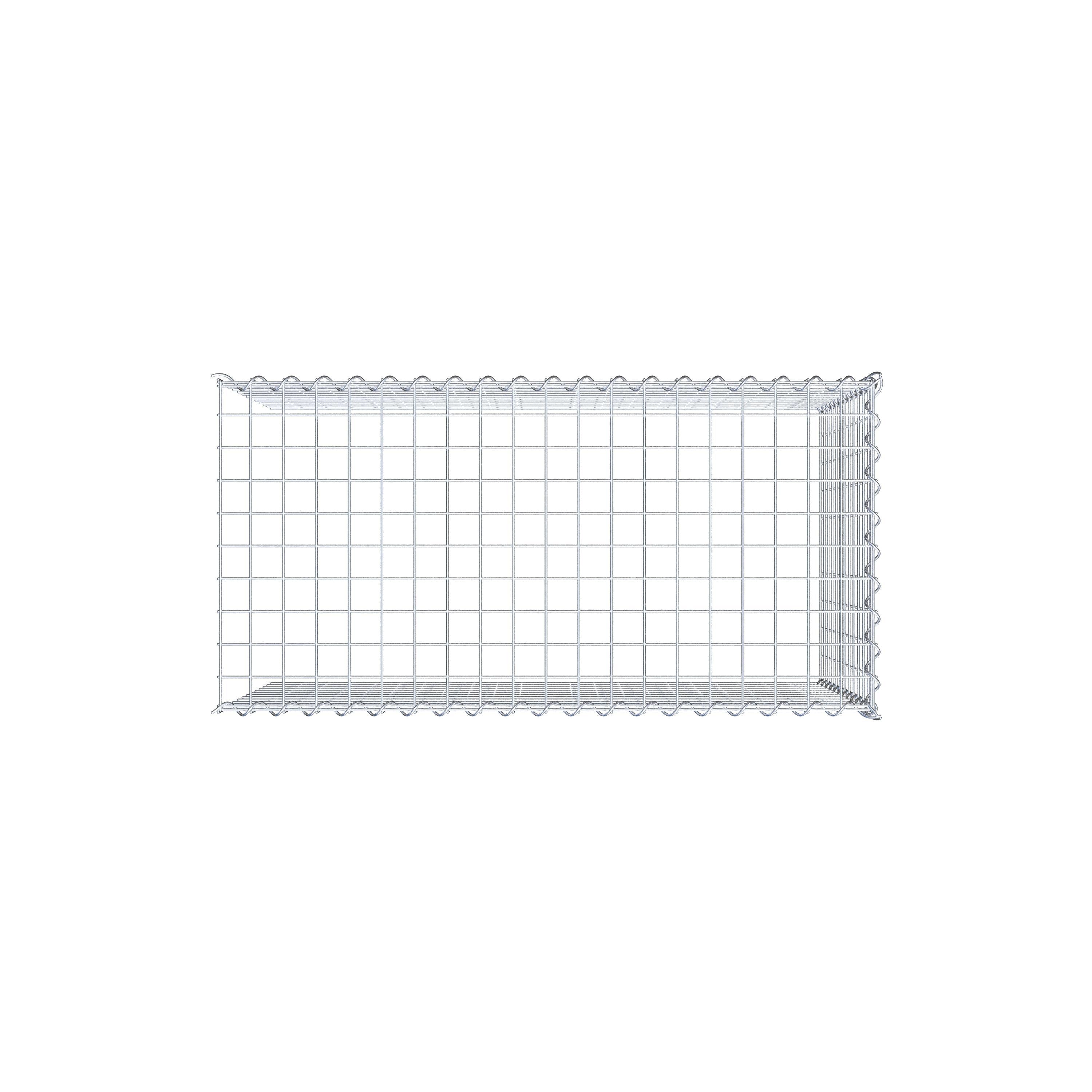 Extra gabion typ 4 100 cm x 60 cm x 50 cm (L x H x D), maskstorlek 5 cm x 5 cm, spiral