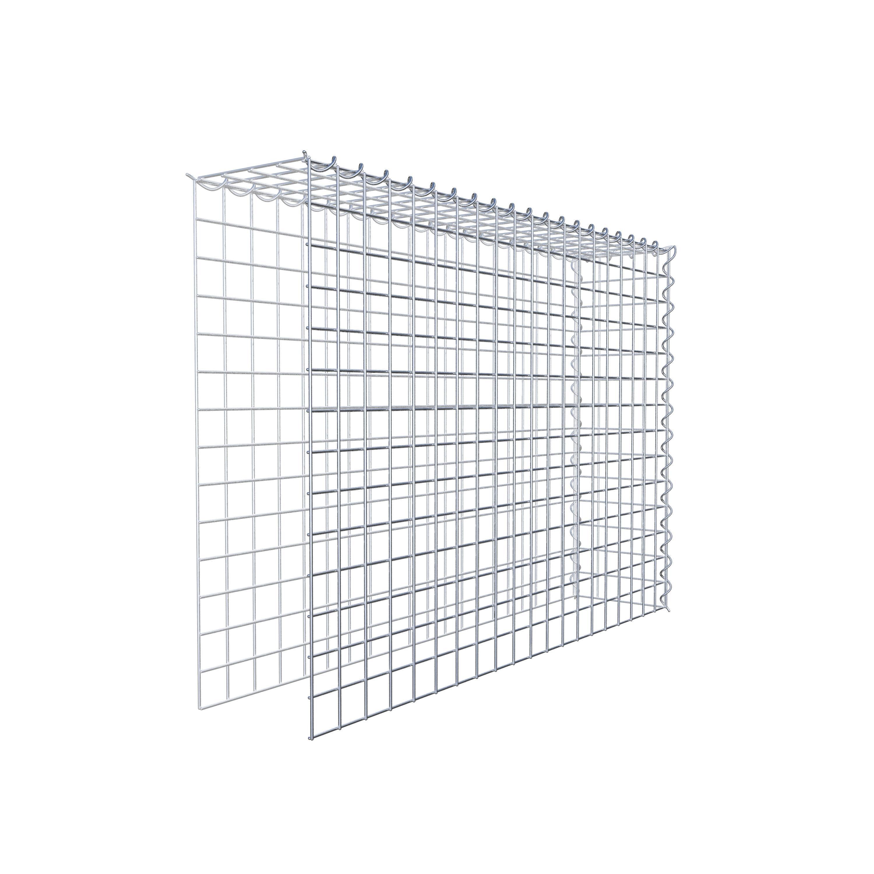 Extra gabion typ 4 100 cm x 70 cm x 20 cm (L x H x D), maskstorlek 5 cm x 5 cm, spiral