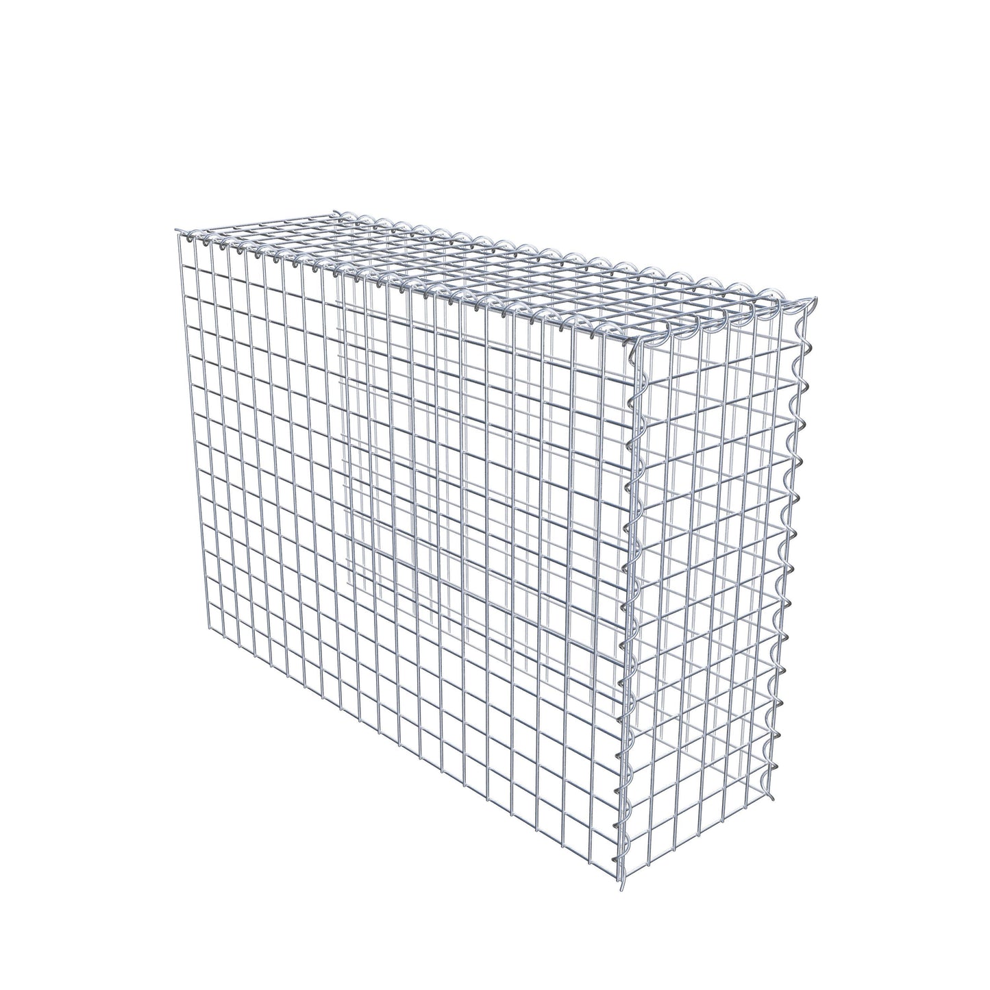 Opvokset gabion type 4 100 cm x 70 cm x 30 cm (L x H x D), maskestørrelse 5 cm x 5 cm, spiral