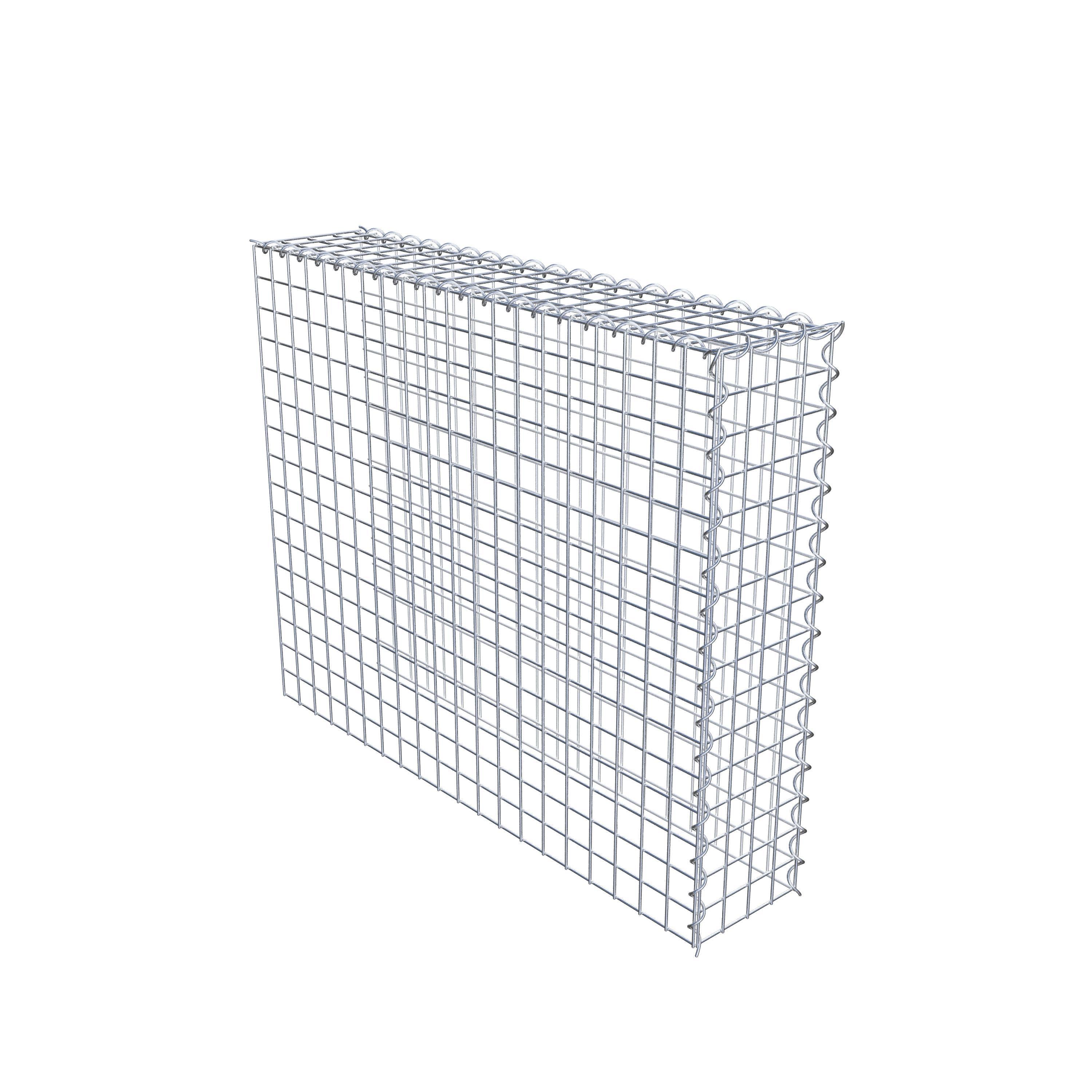 Extra gabion typ 4 100 cm x 80 cm x 20 cm (L x H x D), maskstorlek 5 cm x 5 cm, spiral