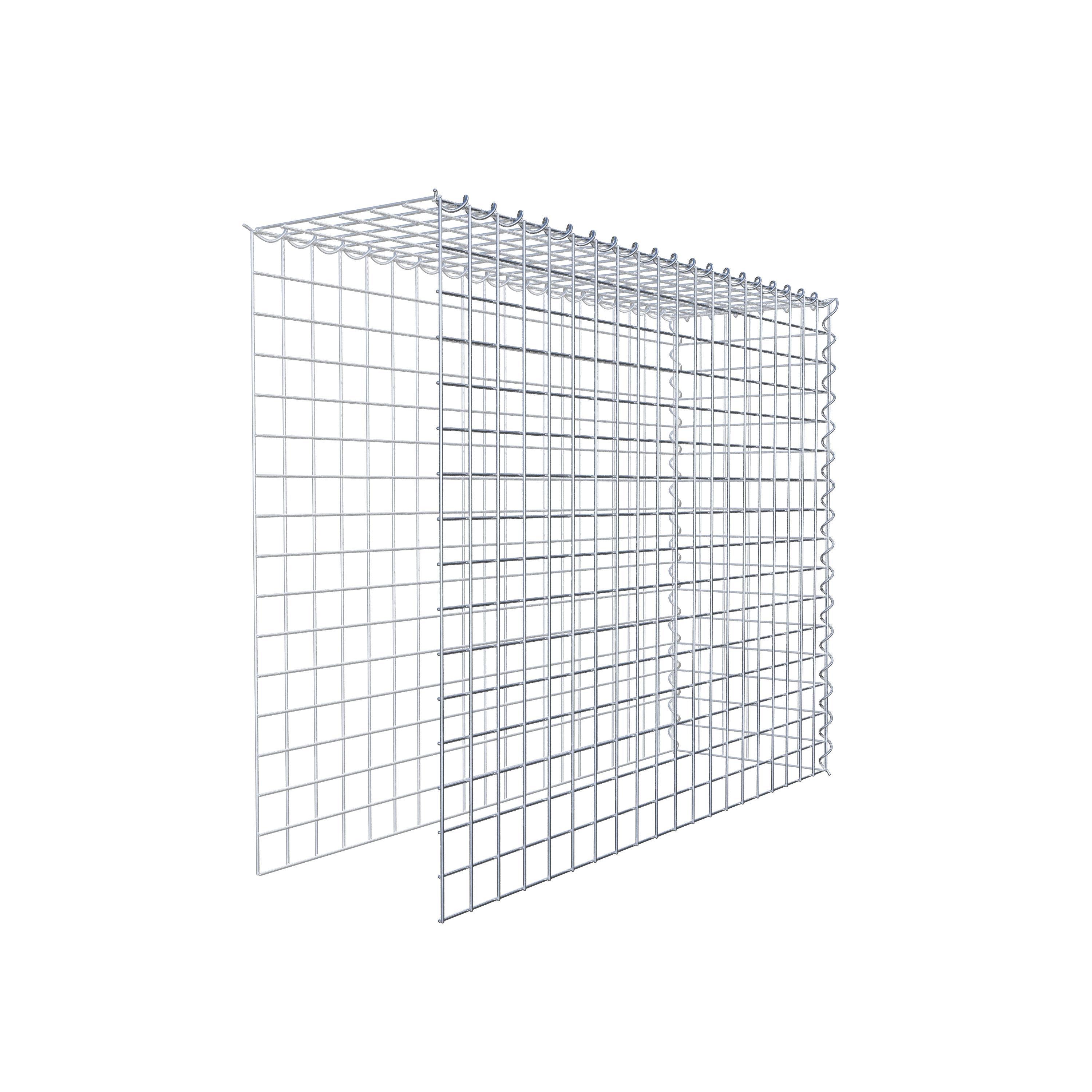 Grown-on gabion type 4 100 cm x 80 cm x 30 cm (L x H x D), mesh size 5 cm x 5 cm, spiral