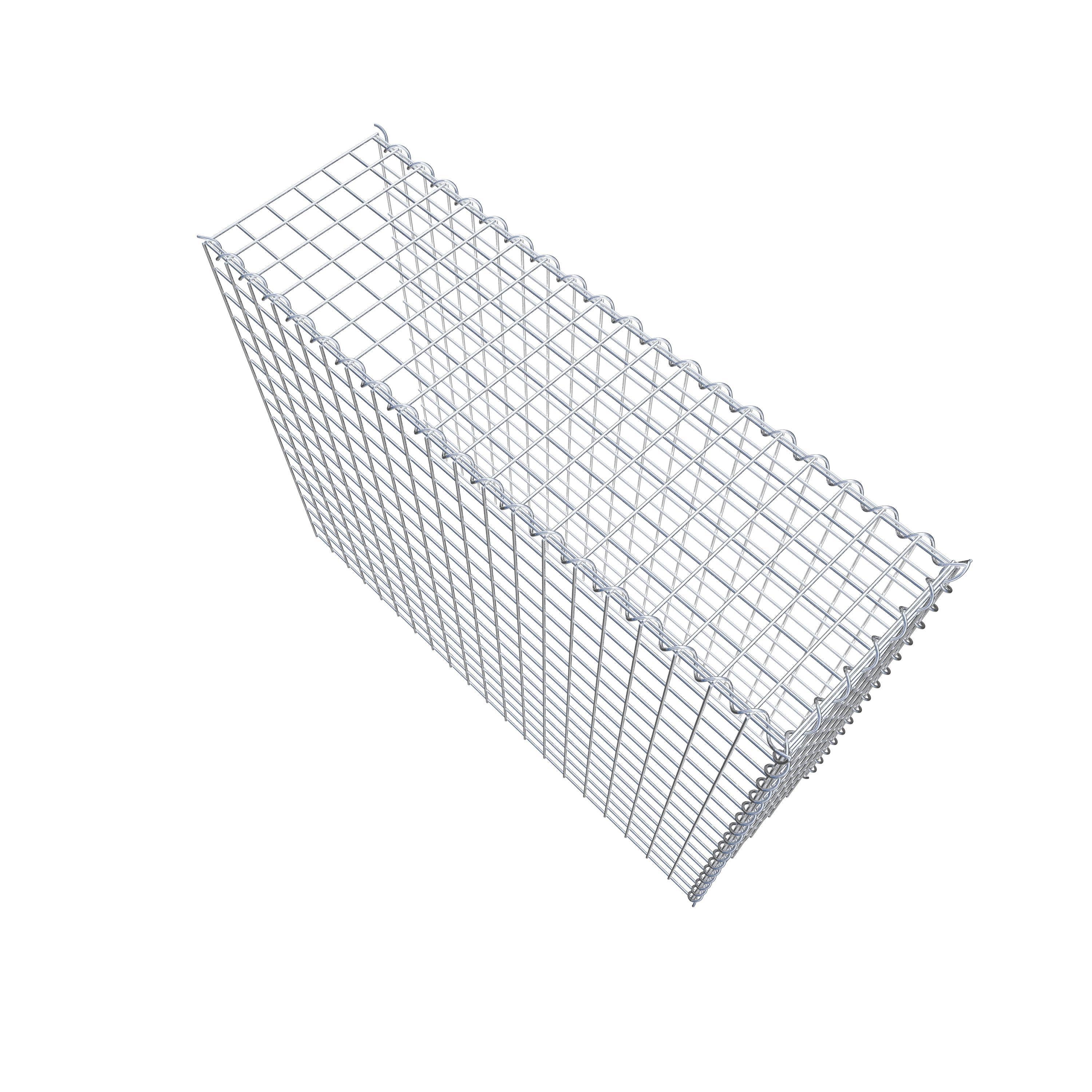 Påväxt gabion typ 4 100 cm x 80 cm x 30 cm (L x H x D), maskstorlek 5 cm x 5 cm, spiral