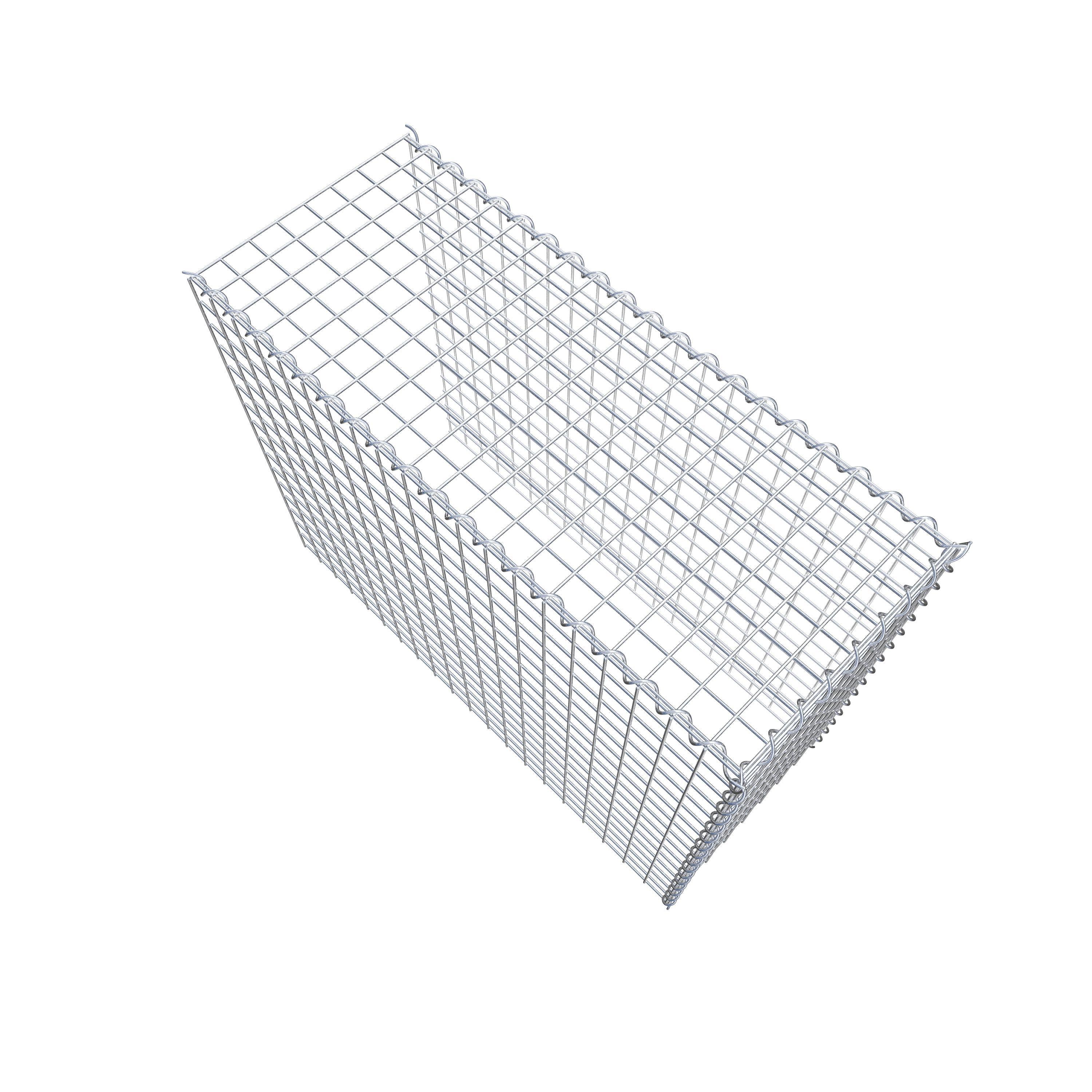 Grown-on gabion type 4 100 cm x 80 cm x 40 cm (L x H x D), mesh size 5 cm x 5 cm, spiral