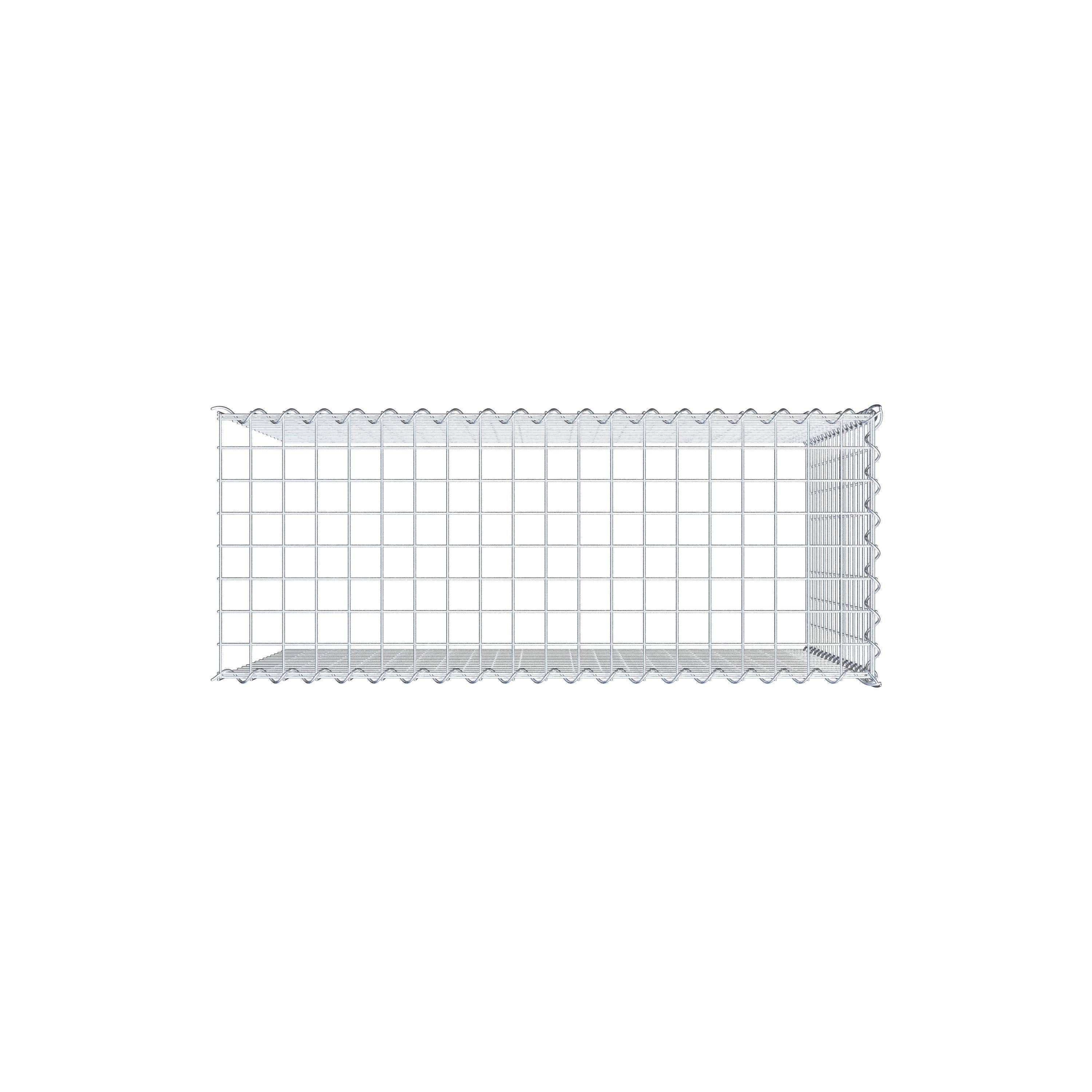 Extra gabion typ 4 100 cm x 80 cm x 40 cm (L x H x D), maskstorlek 5 cm x 5 cm, spiral