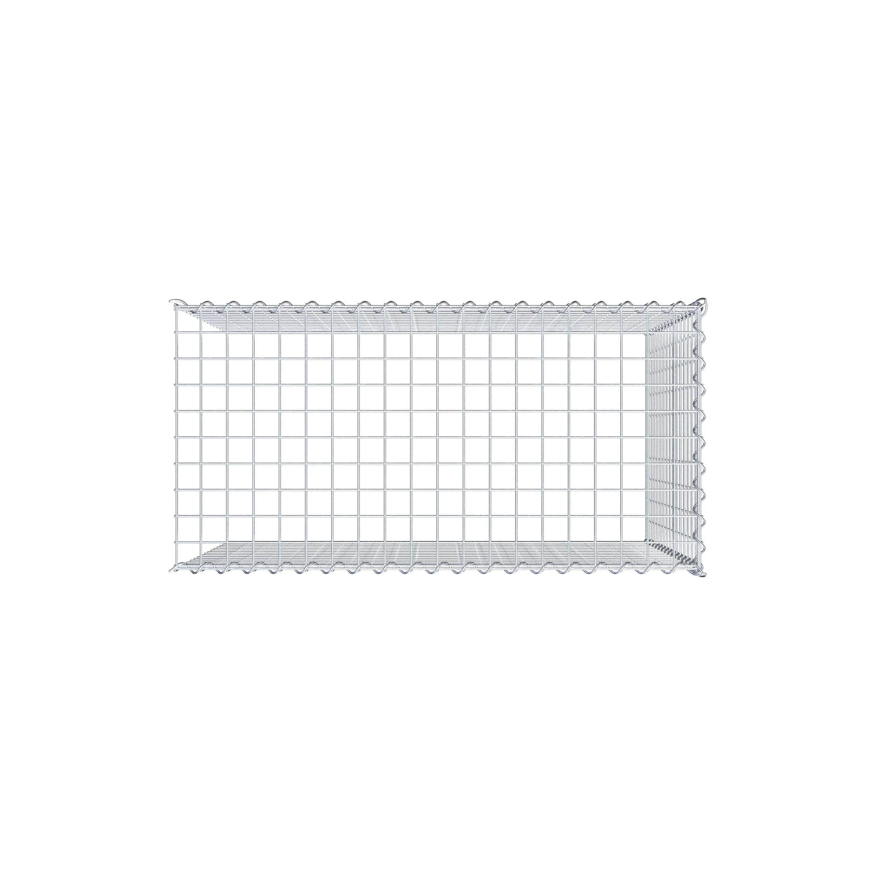 Extra gabion typ 4 100 cm x 80 cm x 50 cm (L x H x D), maskstorlek 5 cm x 5 cm, spiral