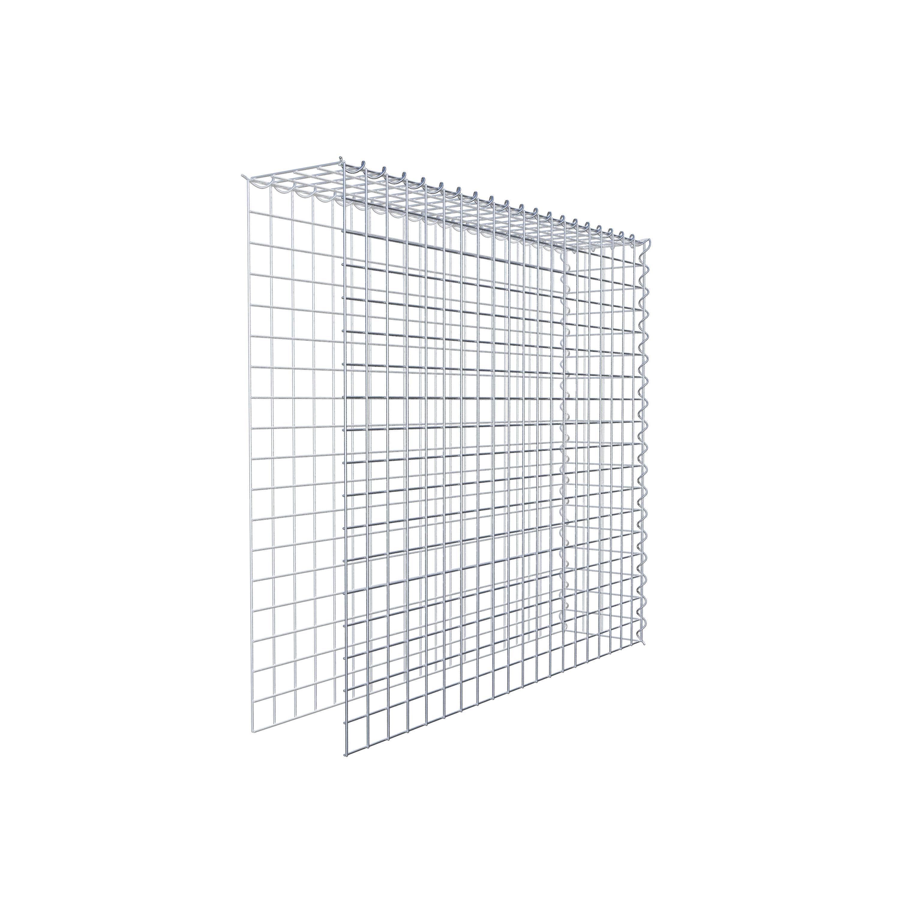 Add-on schanskorf type 4 100 cm x 90 cm x 20 cm (L x H x D), maaswijdte 5 cm x 5 cm, spiraalvormig