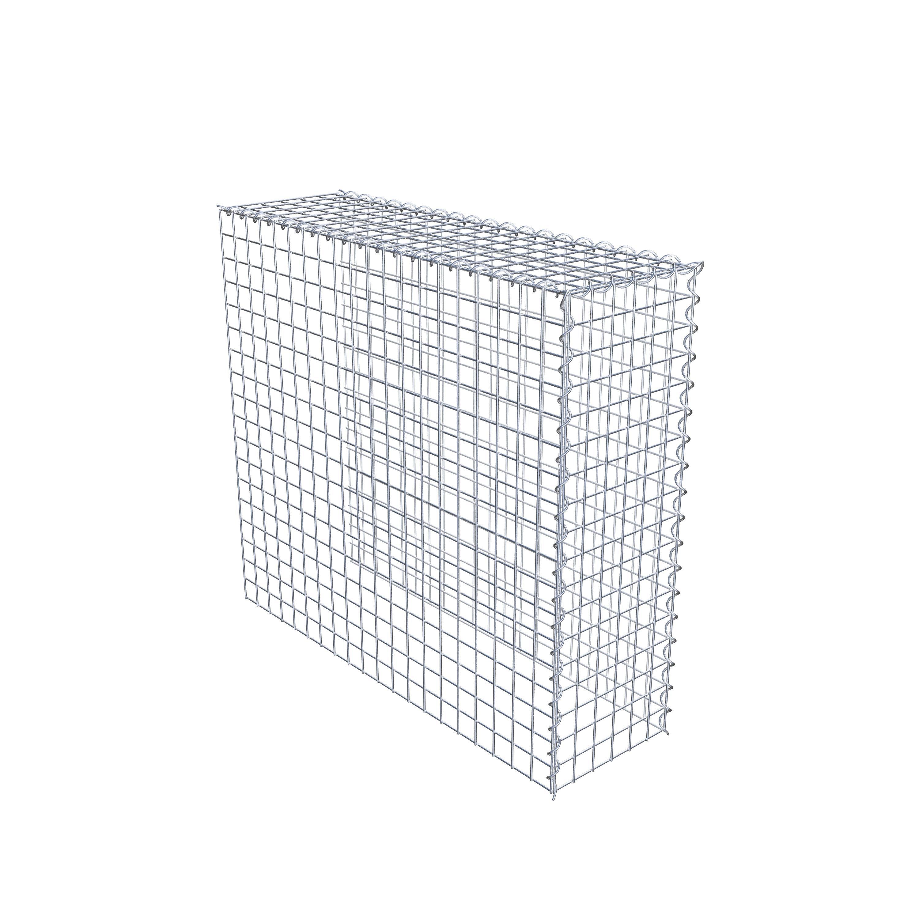 Gabion rapporté type 4 100 cm x 90 cm x 30 cm (L x H x P), mailles 5 cm x 5 cm, spirale