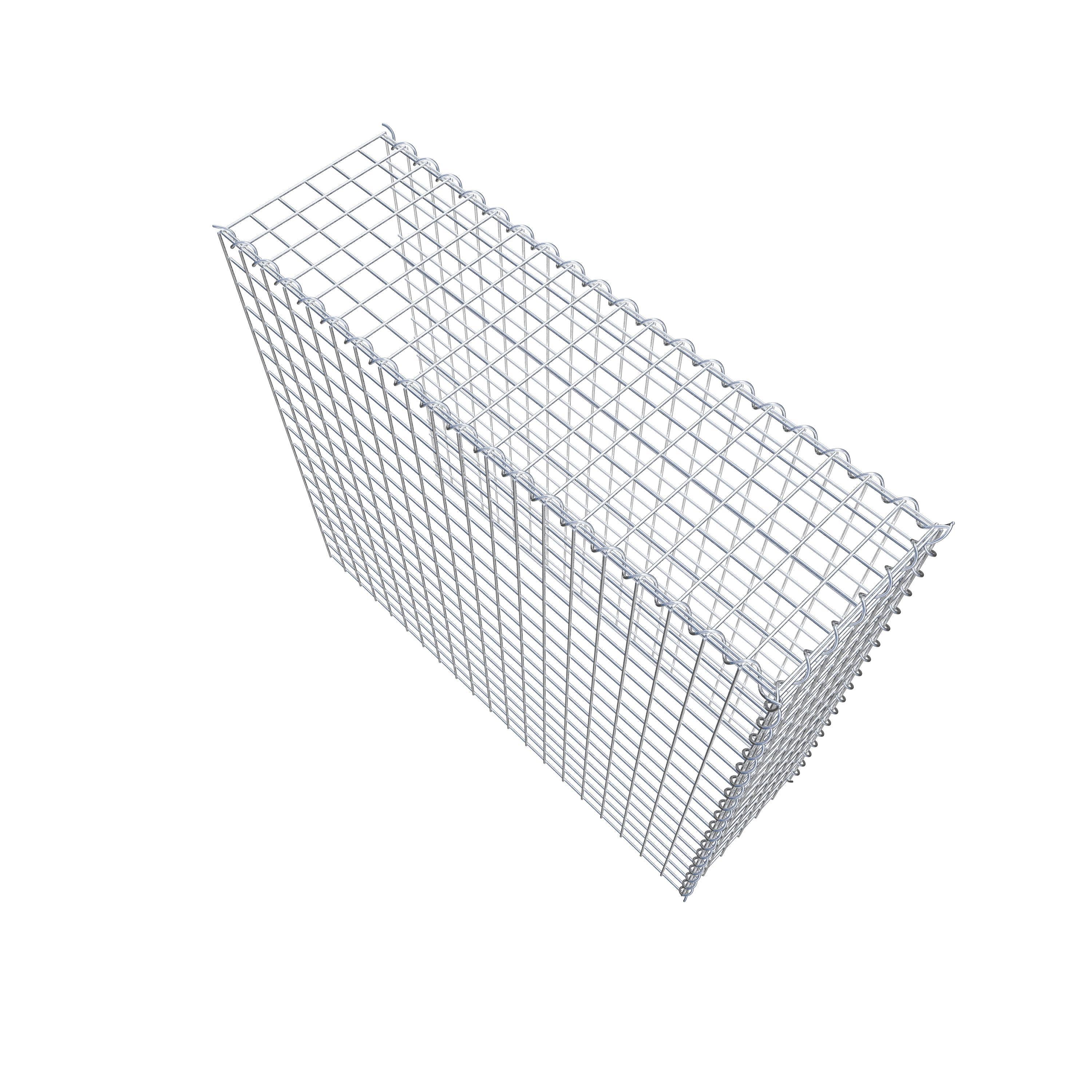 Gabion rapporté type 4 100 cm x 90 cm x 30 cm (L x H x P), mailles 5 cm x 5 cm, spirale