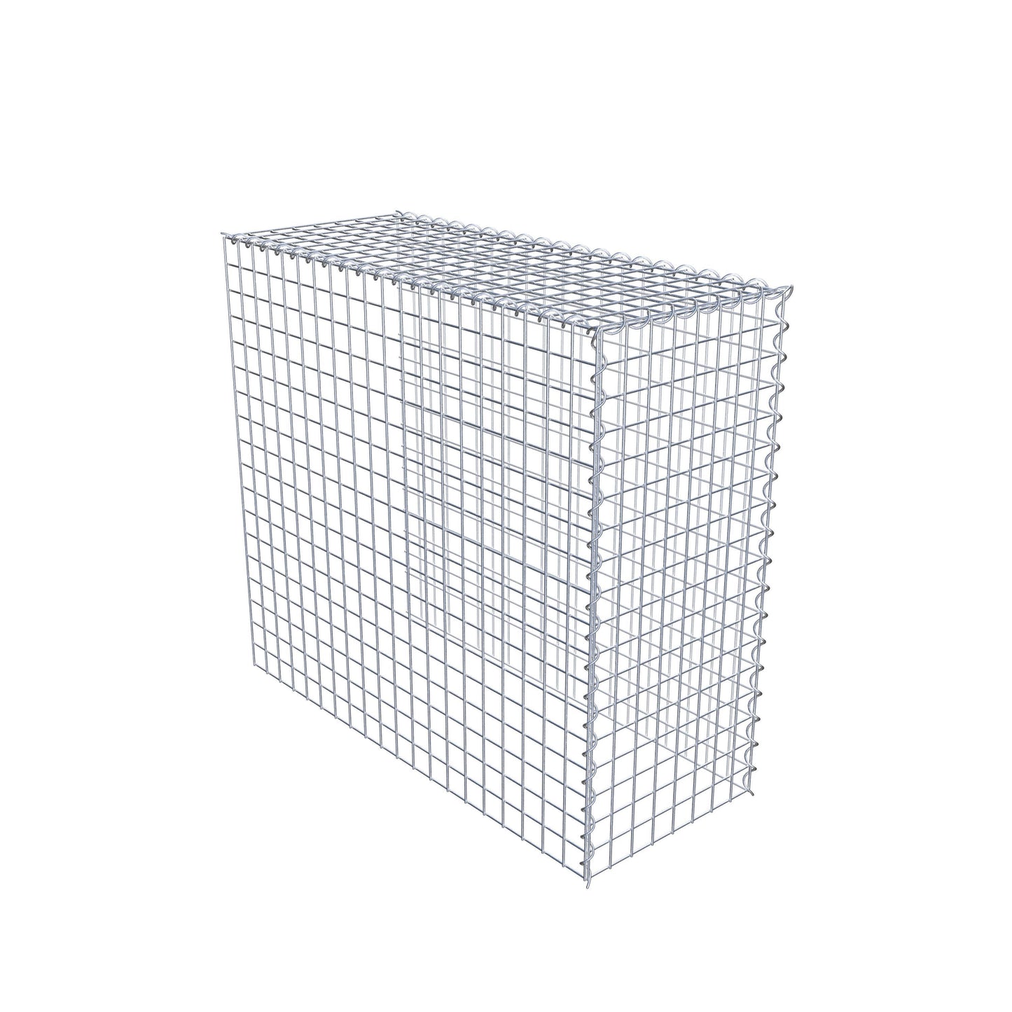 Grown-on gabion type 4 100 cm x 90 cm x 40 cm (L x H x D), mesh size 5 cm x 5 cm, spiral