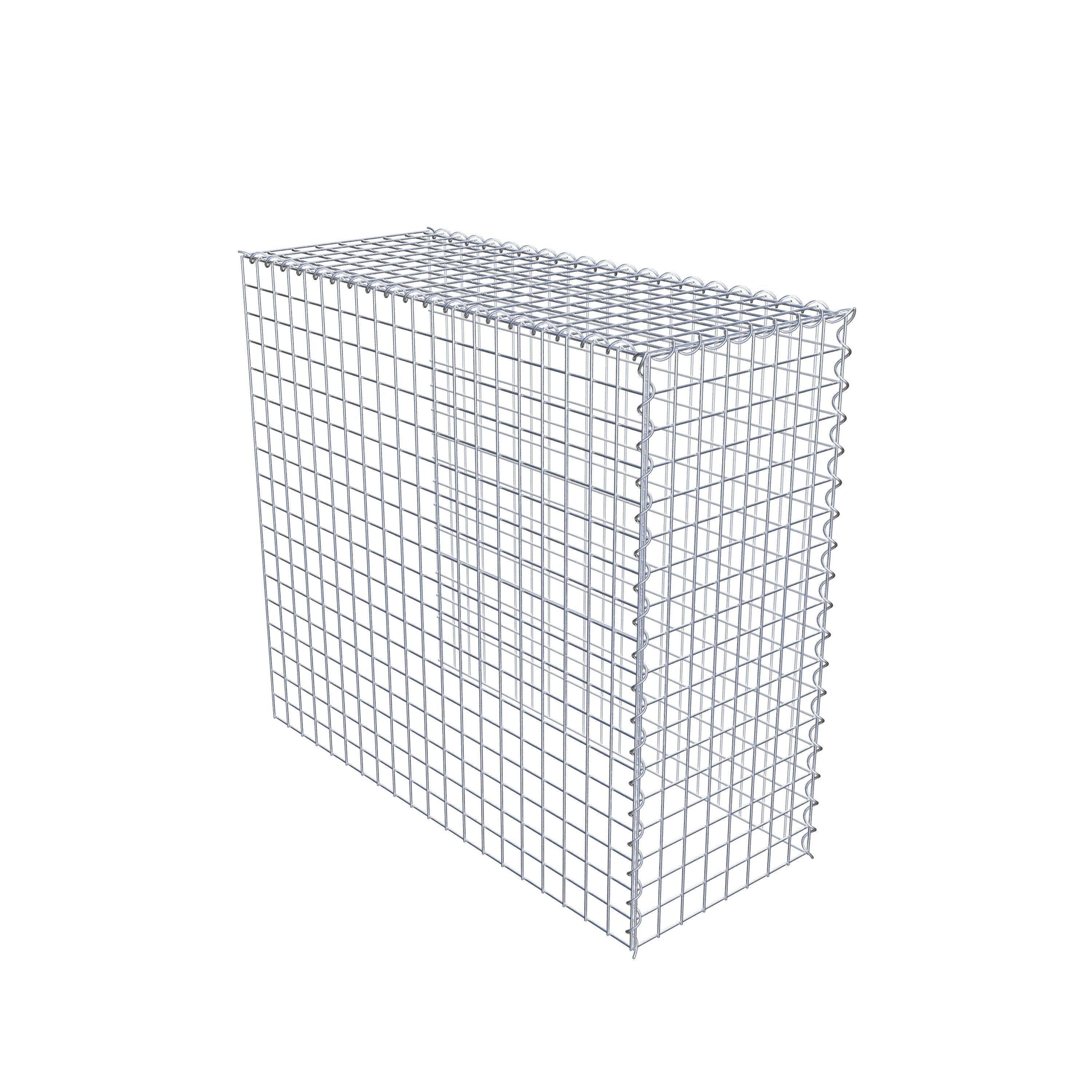 Gabion rapporté type 4 100 cm x 90 cm x 40 cm (L x H x P), mailles 5 cm x 5 cm, spirale