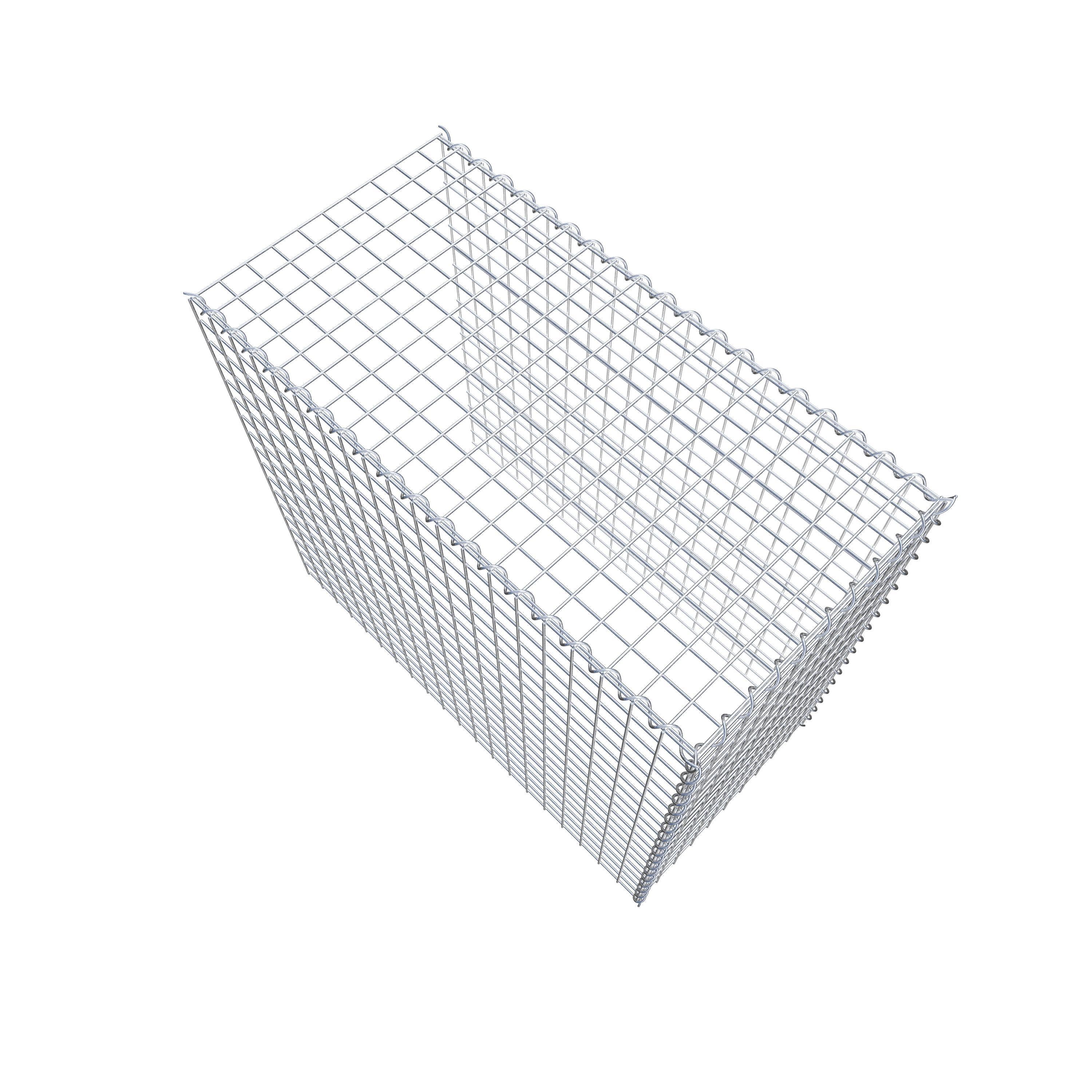 Gabion rapporté type 4 100 cm x 90 cm x 50 cm (L x H x P), mailles 5 cm x 5 cm, spirale