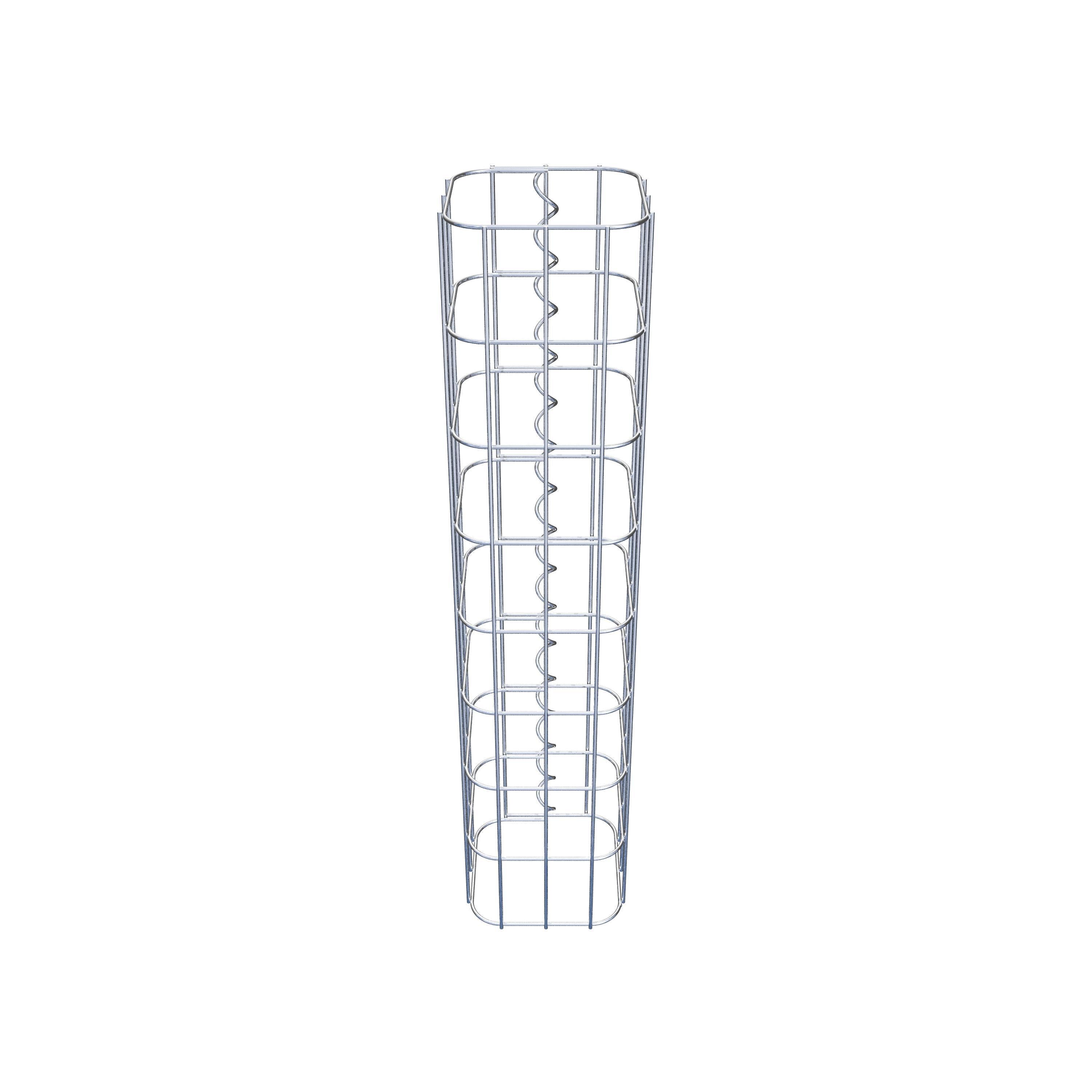 Schanskorfzuil vierkant 17 cm x 17 cm, 80 cm hoog, MW 5 cm x 10 cm