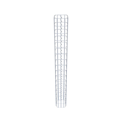 Coluna de gabião quadrada 17 cm x 17 cm, 160 cm de altura, PM 5 cm x 10 cm