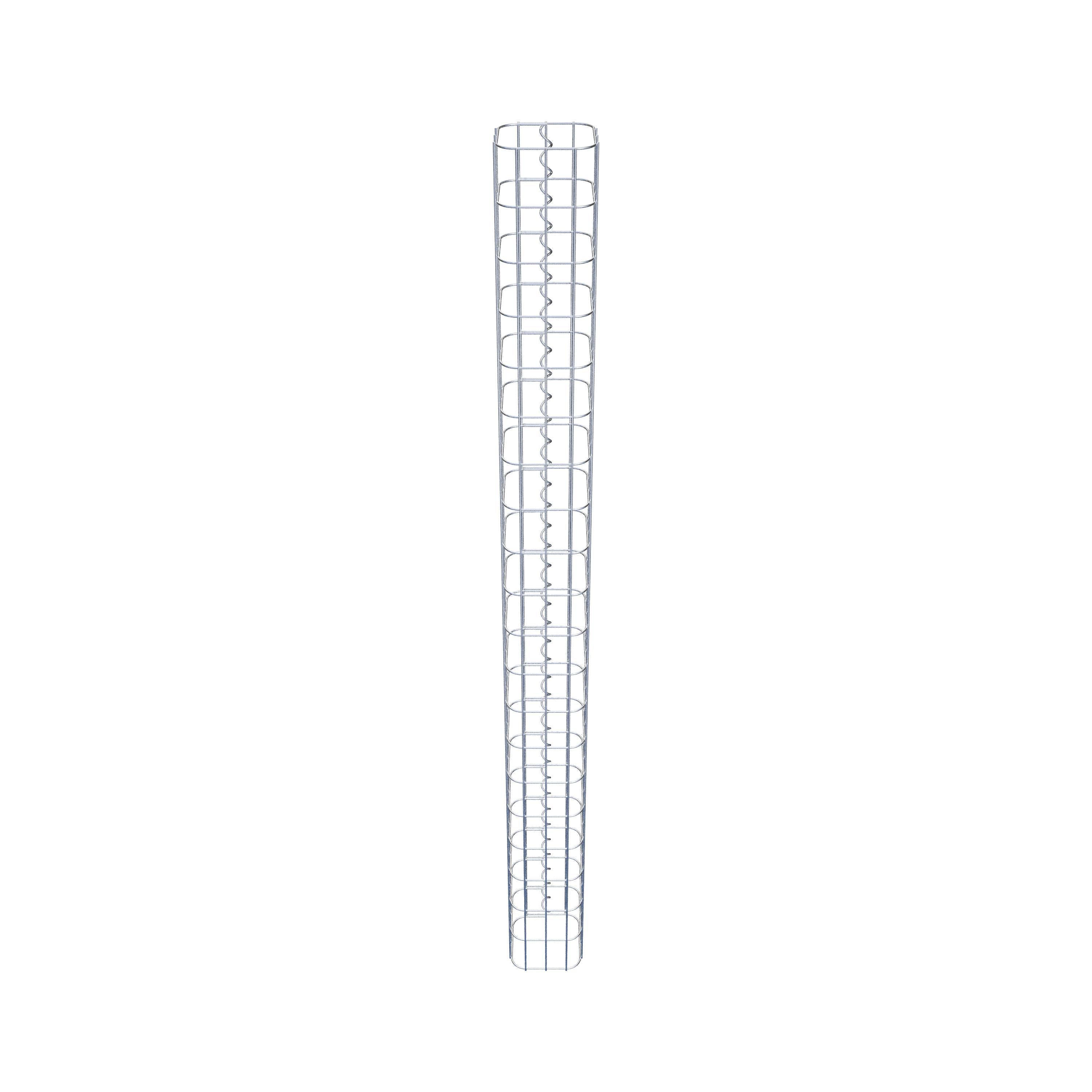 Schanskorfzuil vierkant 17 cm x 17 cm, 200 cm hoog, MW 5 cm x 10 cm