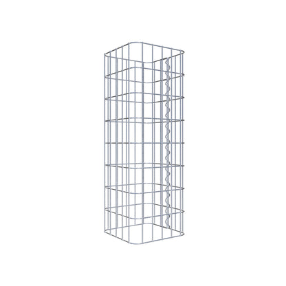 Colonne de gabion carrée 27 cm x 27 cm, hauteur 80 cm, MW 5 cm x 10 cm