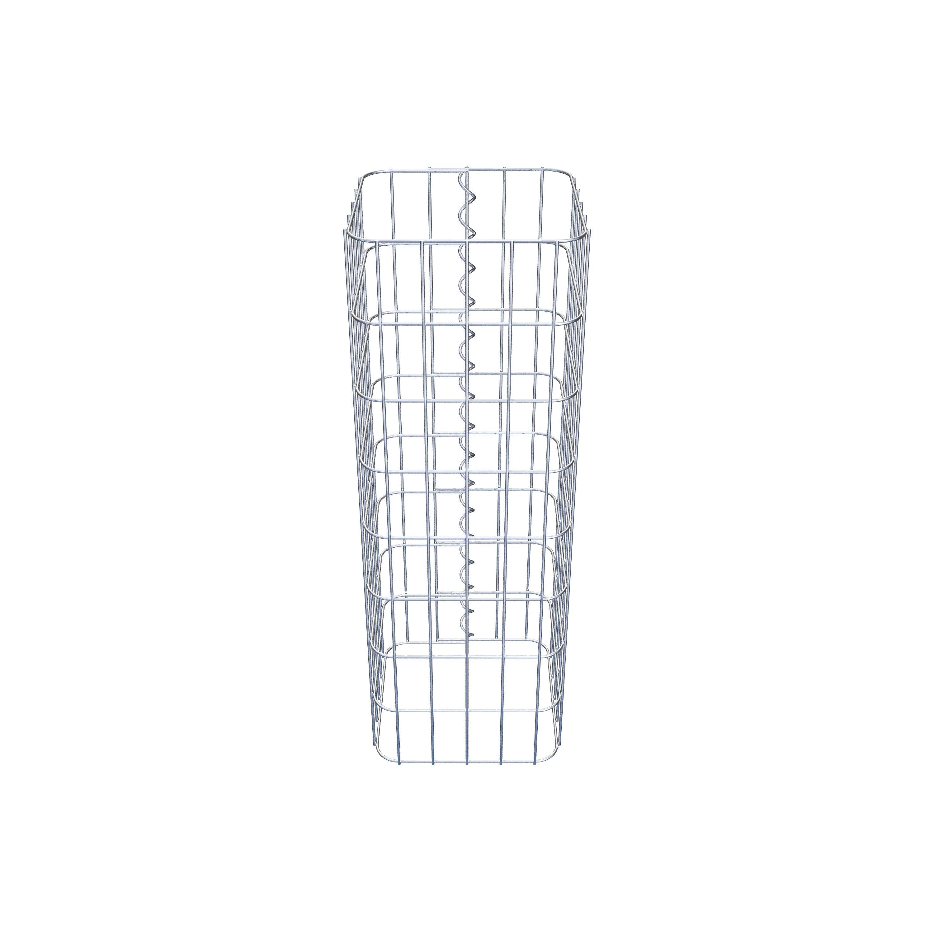 Schanskorfzuil vierkant 27 cm x 27 cm, 80 cm hoog, MW 5 cm x 10 cm