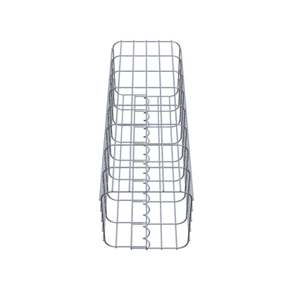 Colonne de gabion carrée 27 cm x 27 cm, hauteur 80 cm, MW 5 cm x 10 cm