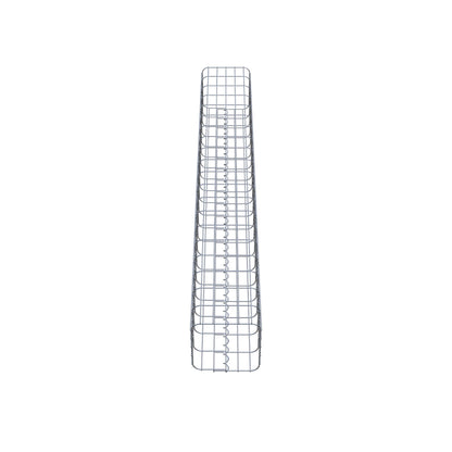 Colonne en gabion 200 x 27 x 27 cm – Structure préfabriquée en acier galvanisé – Qualité GABIONA® Made in Germany