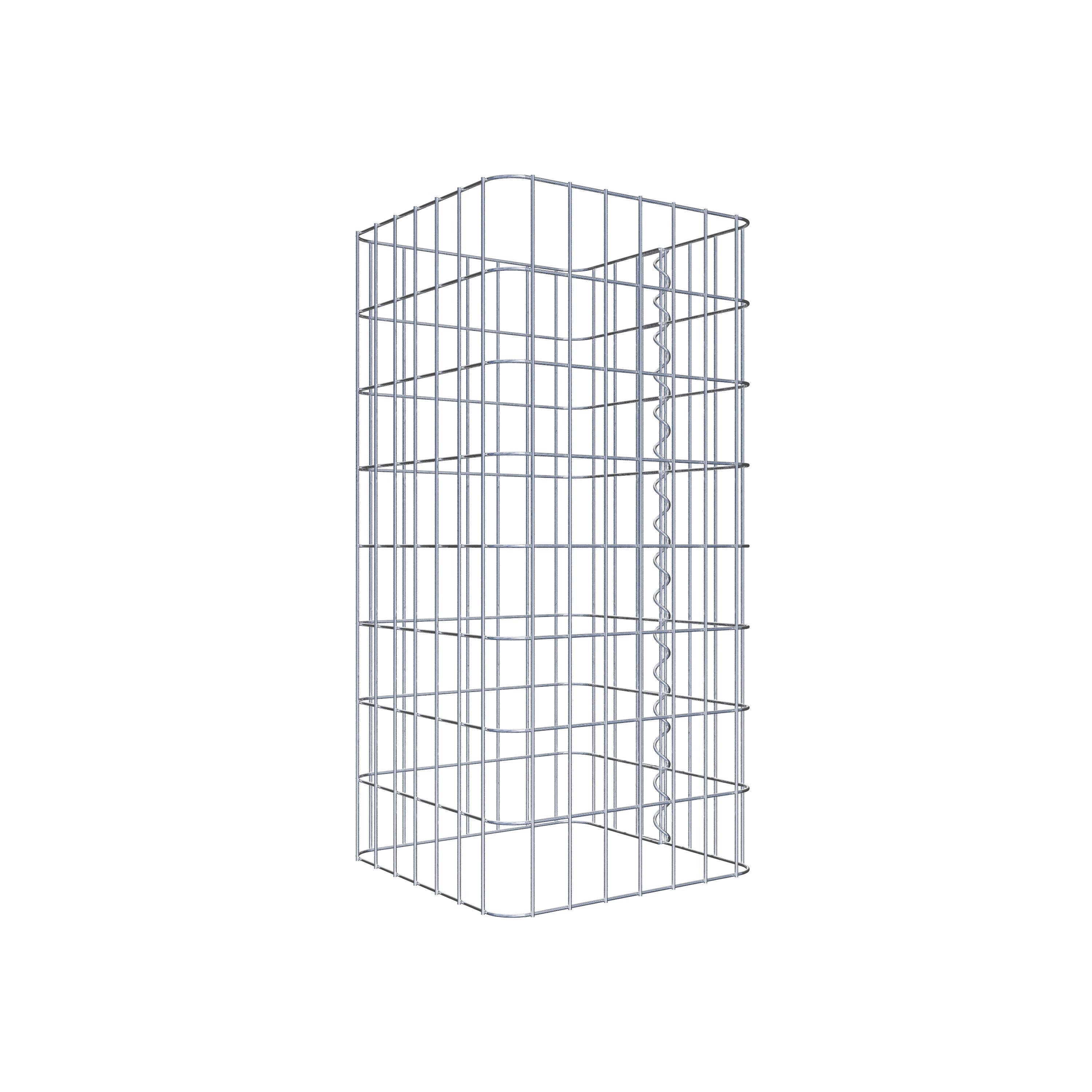 Colonne de gabion carrée 37 cm x 37 cm, 80 cm de hauteur, MW 5 cm x 10 cm